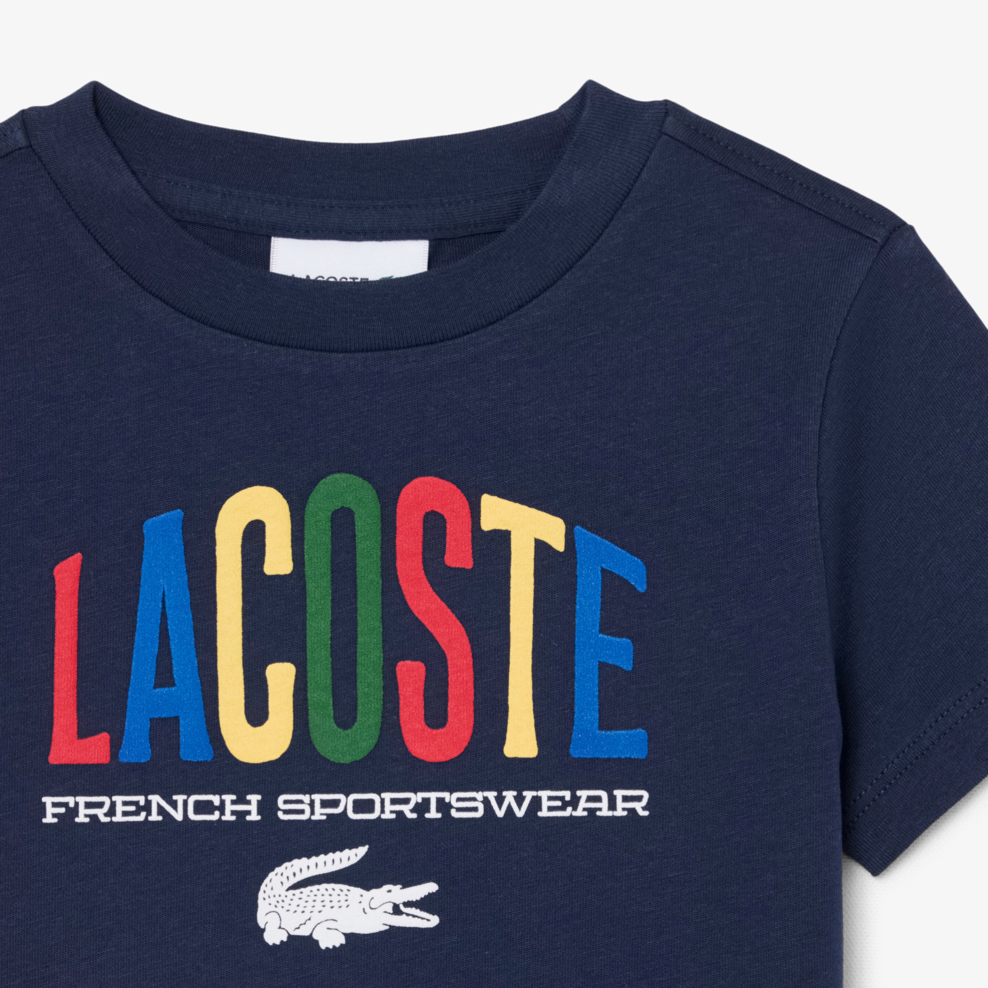 JUNIOR マルチカラーブランドネームロゴTシャツ