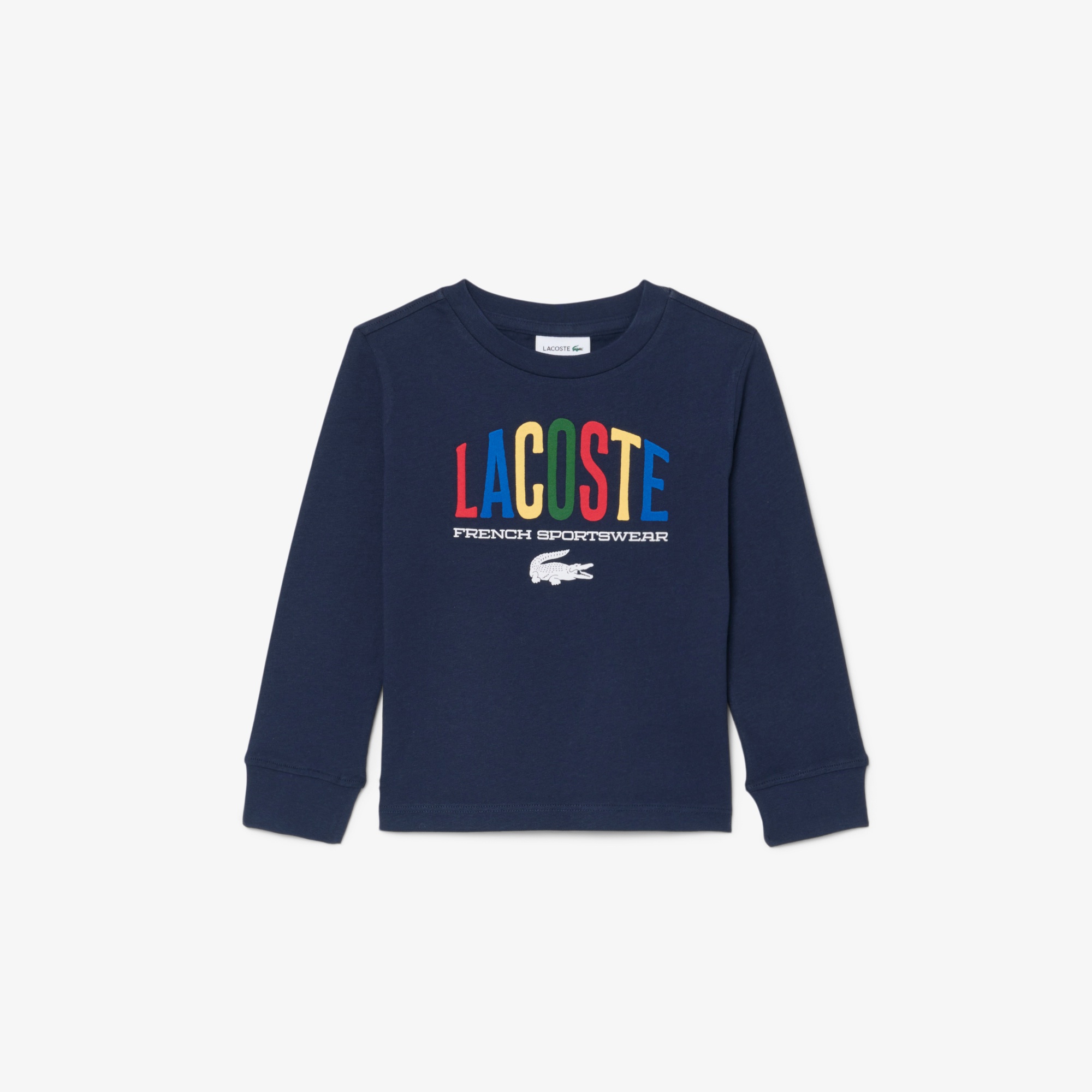 JUNIOR マルチカラーブランドネームロゴ長袖Tシャツ