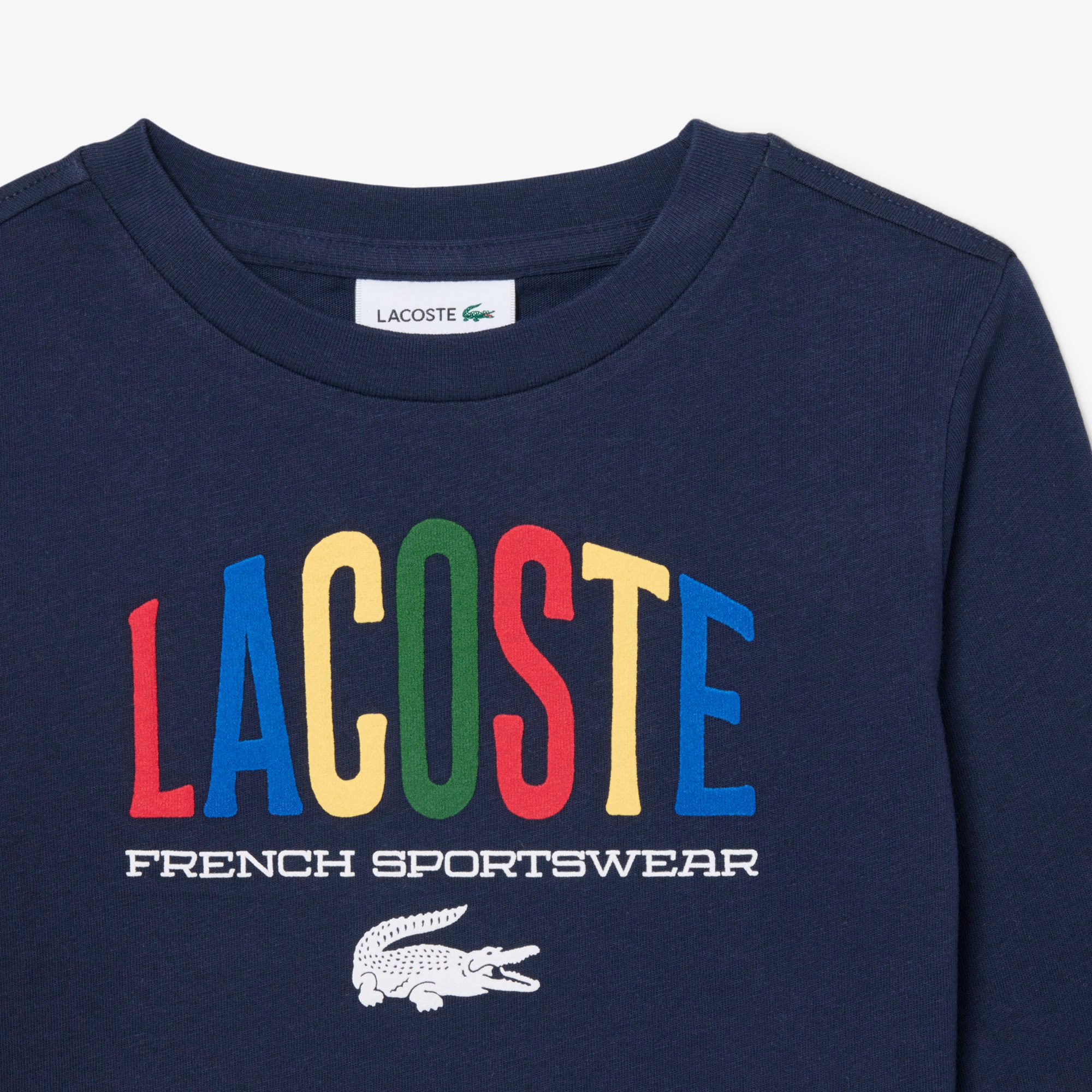 JUNIOR マルチカラーブランドネームロゴ長袖Tシャツ