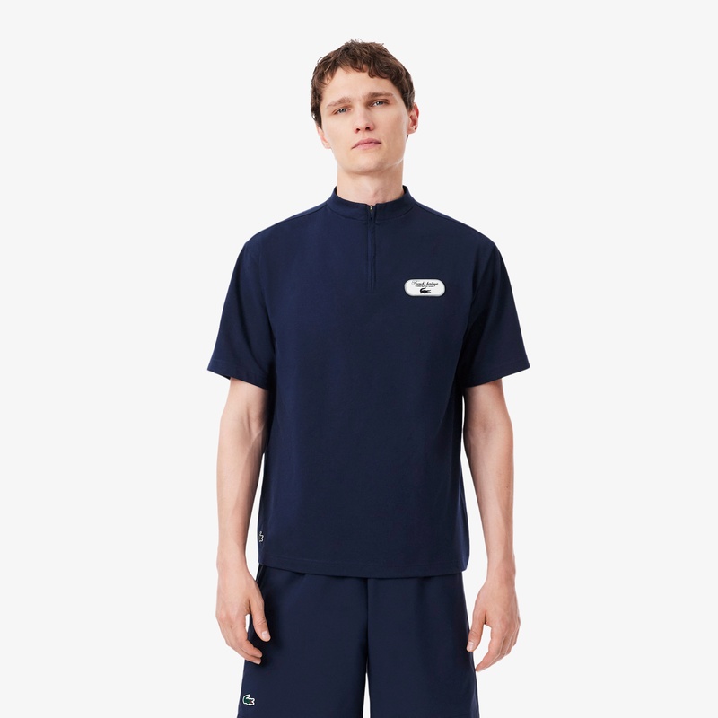 テニスヘリテージハーフジップウルトラドライTシャツ TH6754