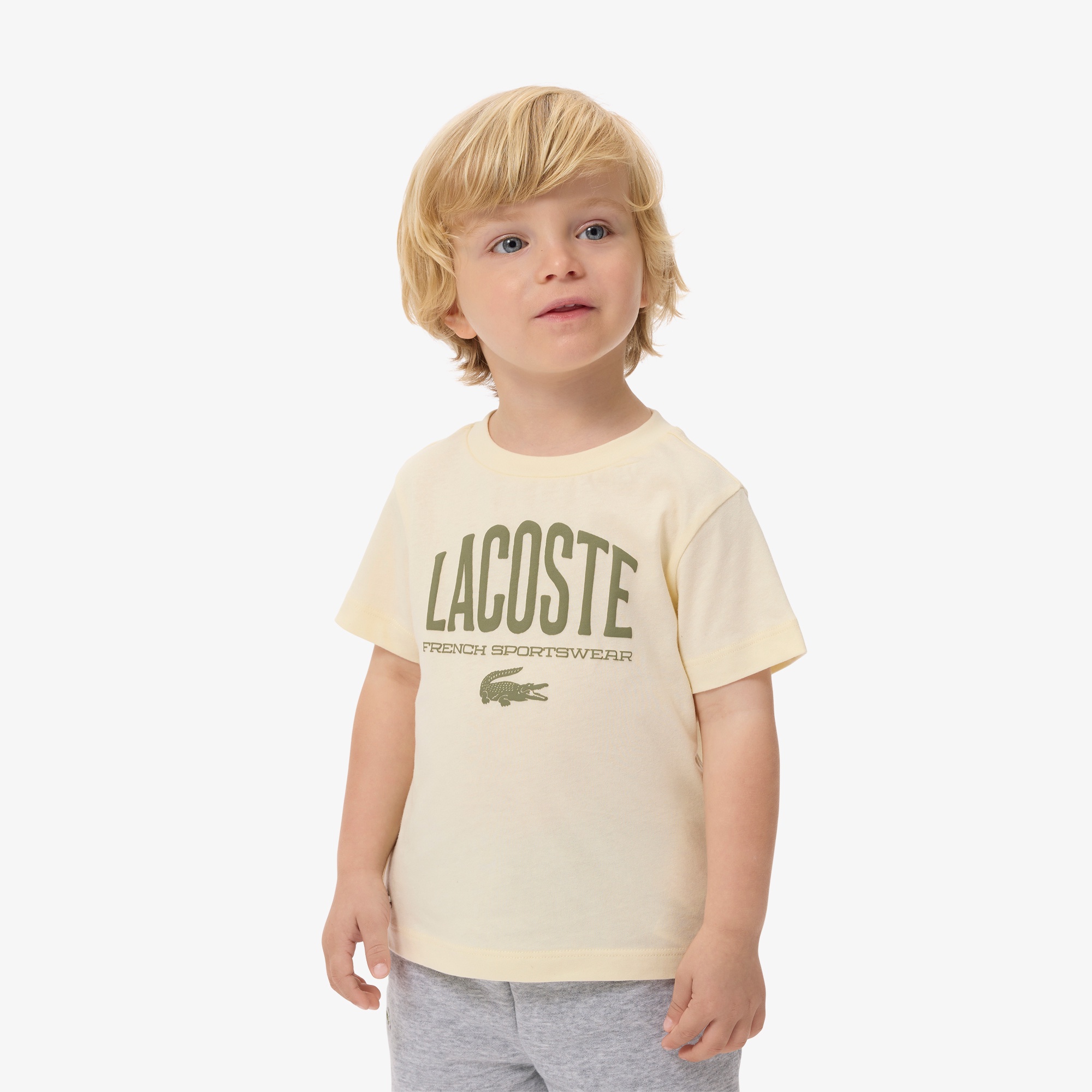 JUNIOR マルチカラーブランドネームロゴTシャツ