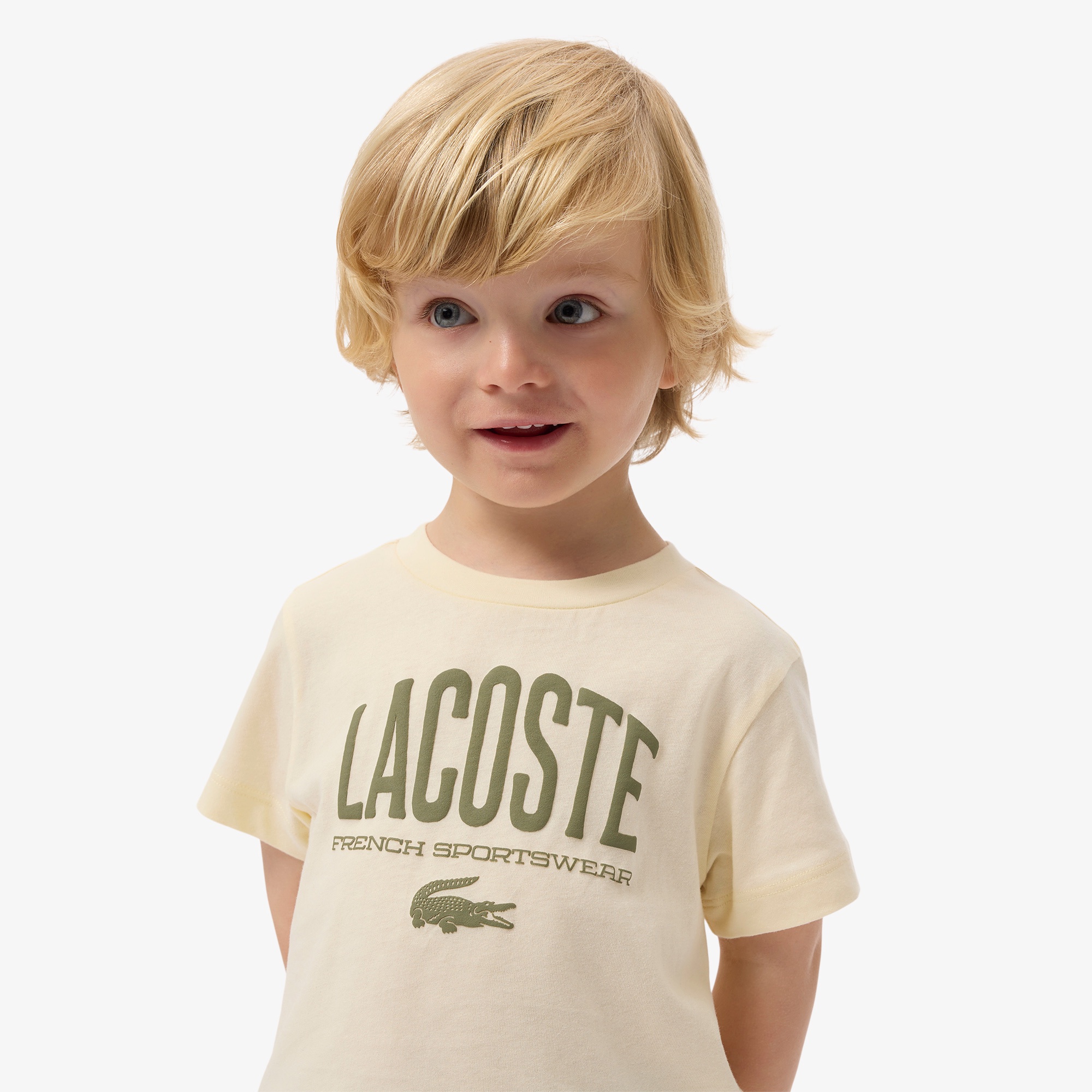 JUNIOR マルチカラーブランドネームロゴTシャツ
