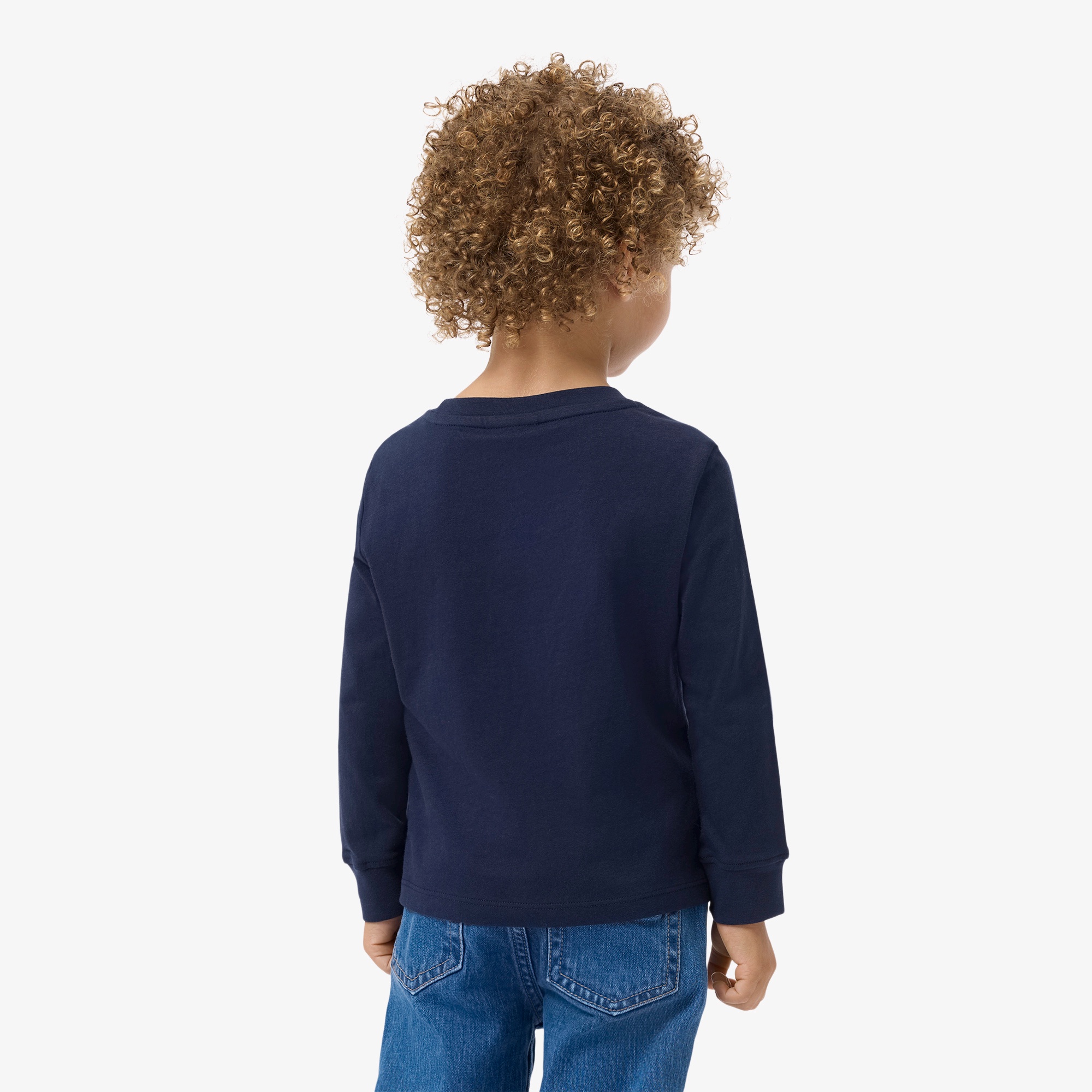 JUNIOR マルチカラーブランドネームロゴ長袖Tシャツ