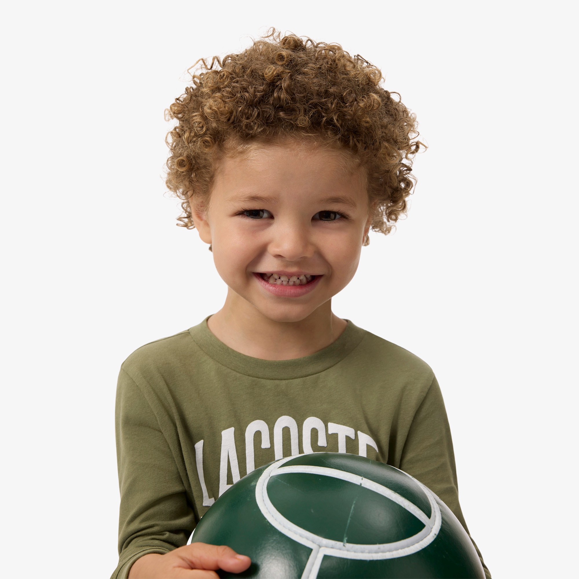 JUNIOR マルチカラーブランドネームロゴ長袖Tシャツ