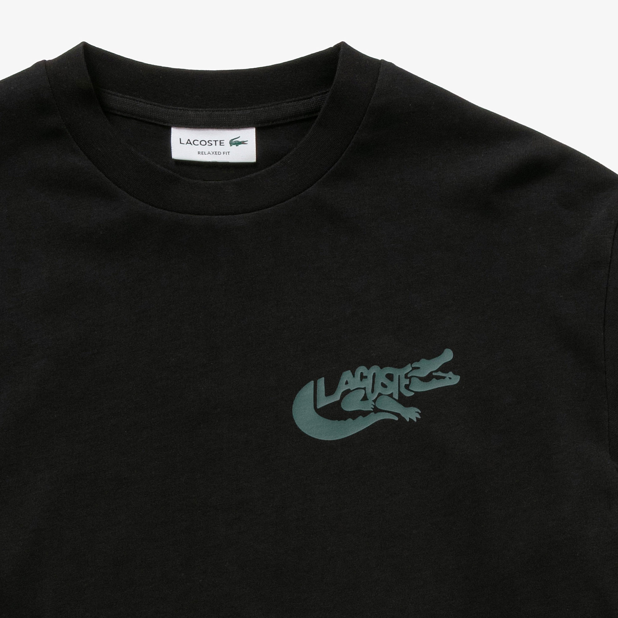 ネーム&ワニロゴグラフィック長袖Tシャツ