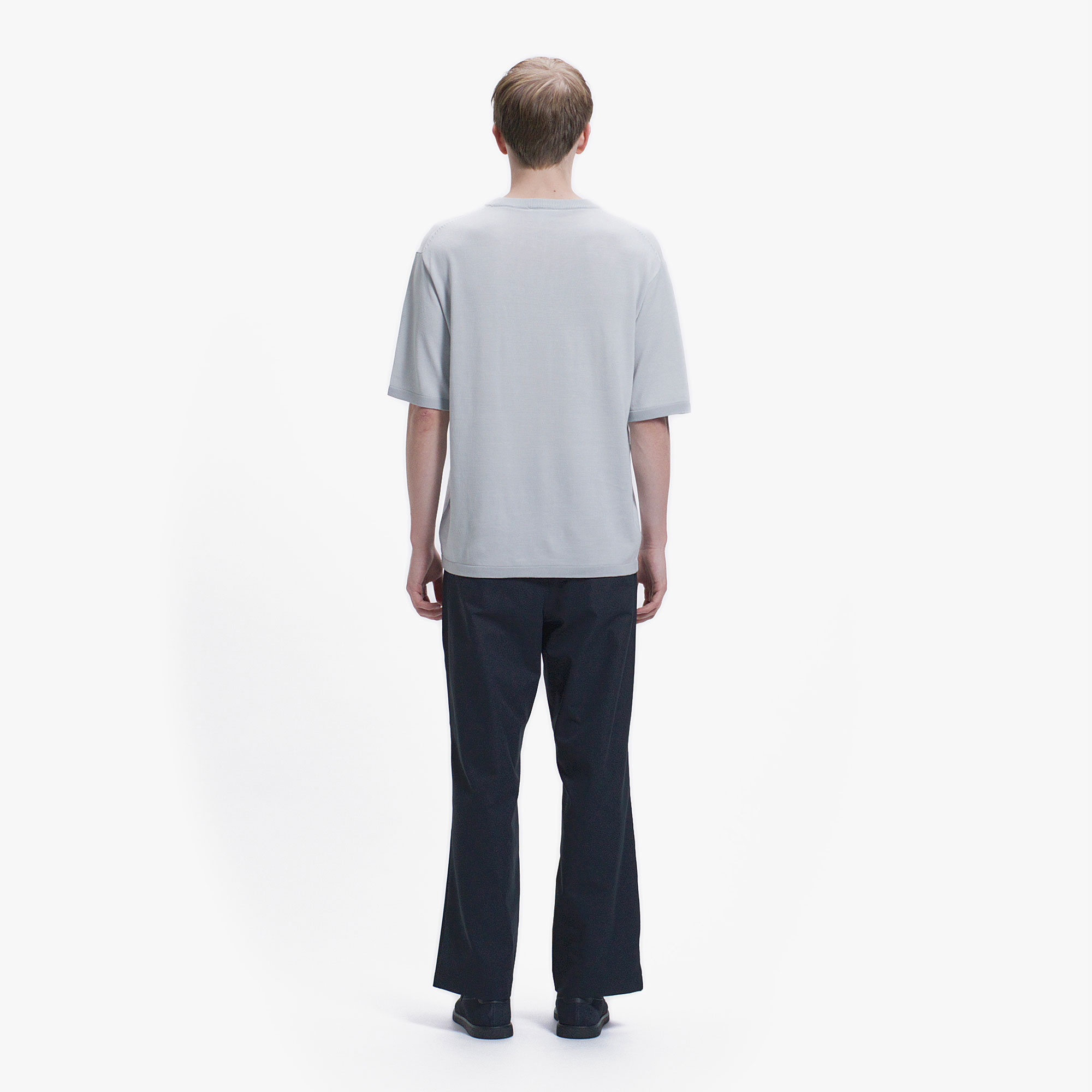 ポリエステルピーチワイドパンツ