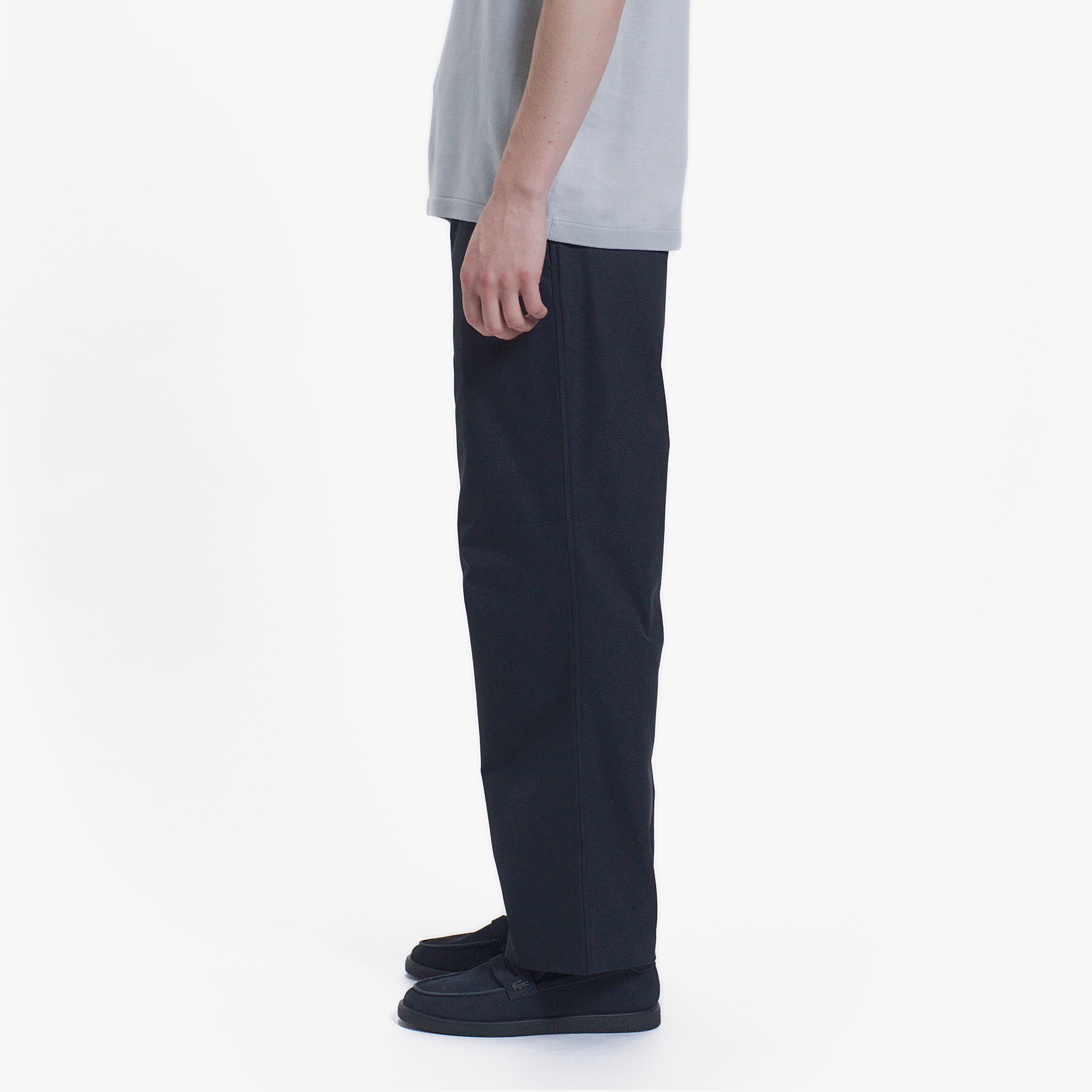 ポリエステルピーチワイドパンツ