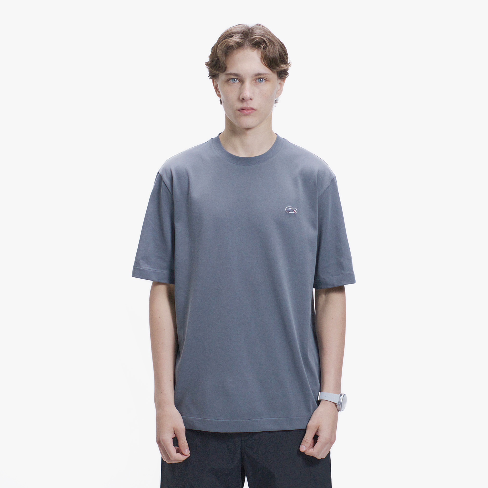ワンポイントロゴクルーネックTシャツ