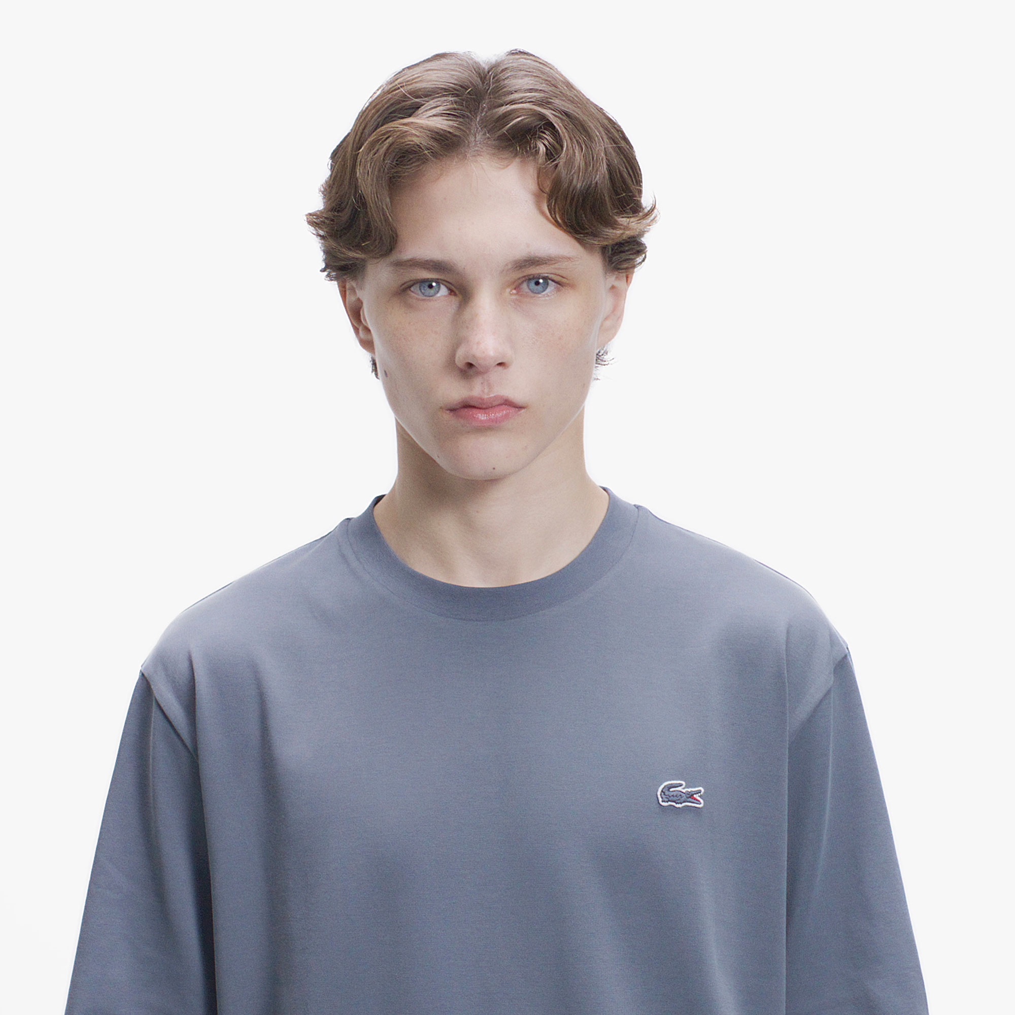 ワンポイントロゴクルーネックTシャツ