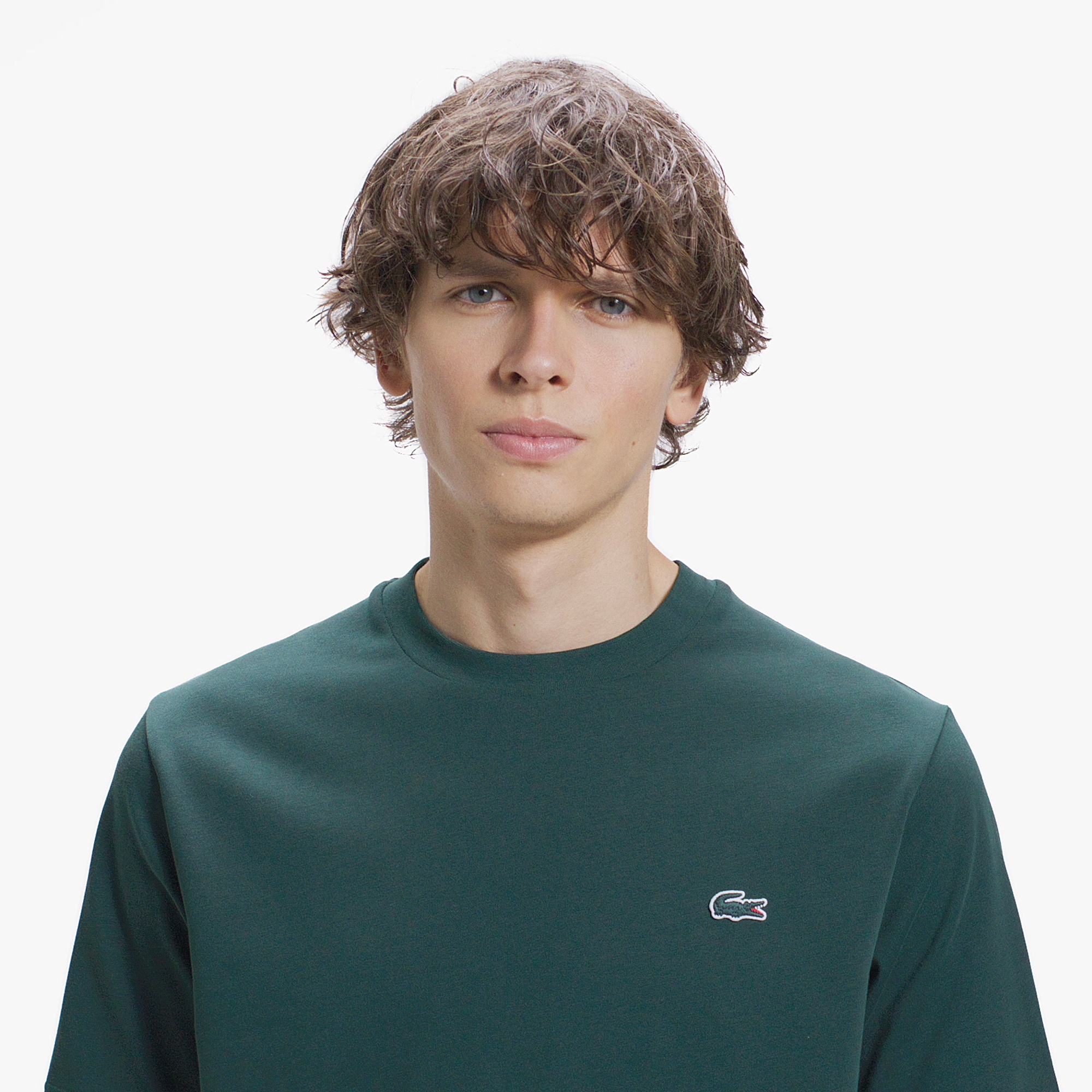 アウトラインクロッククルーネックTシャツ