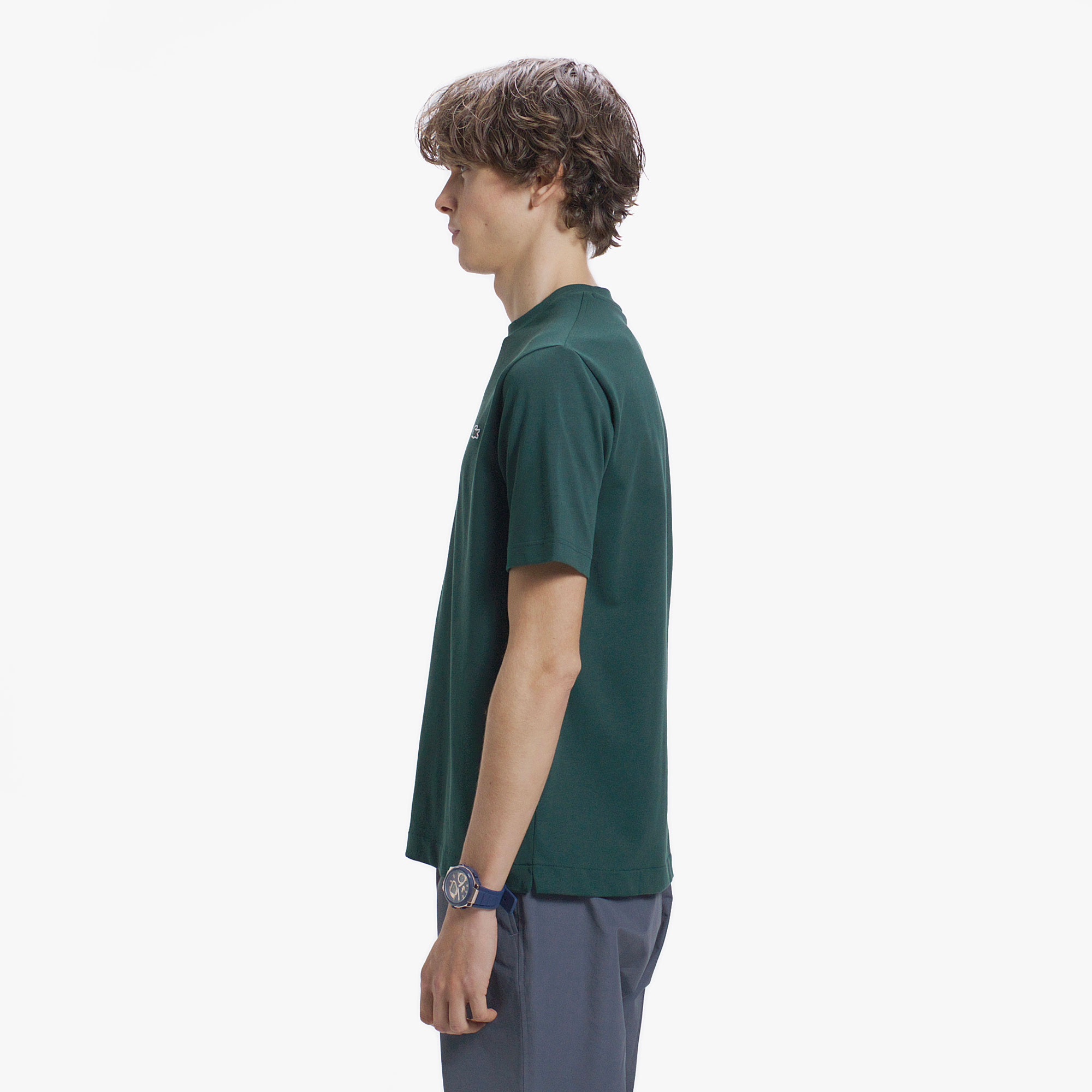 アウトラインクロッククルーネックTシャツ