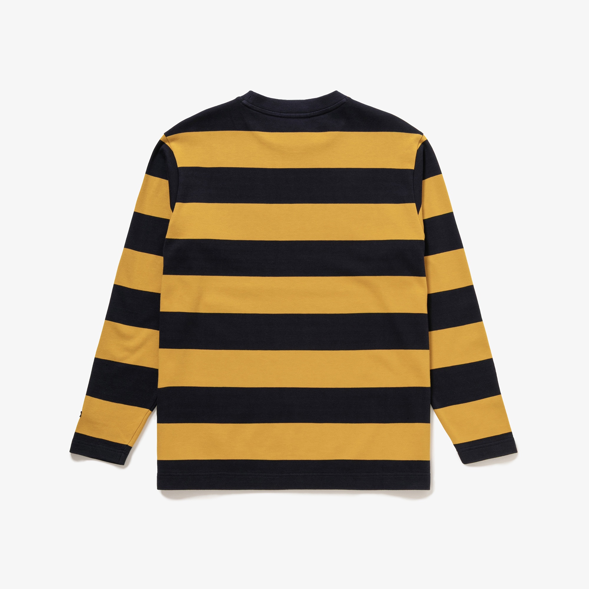 テクスチャーロゴ ボーダーロングスリーブTシャツ