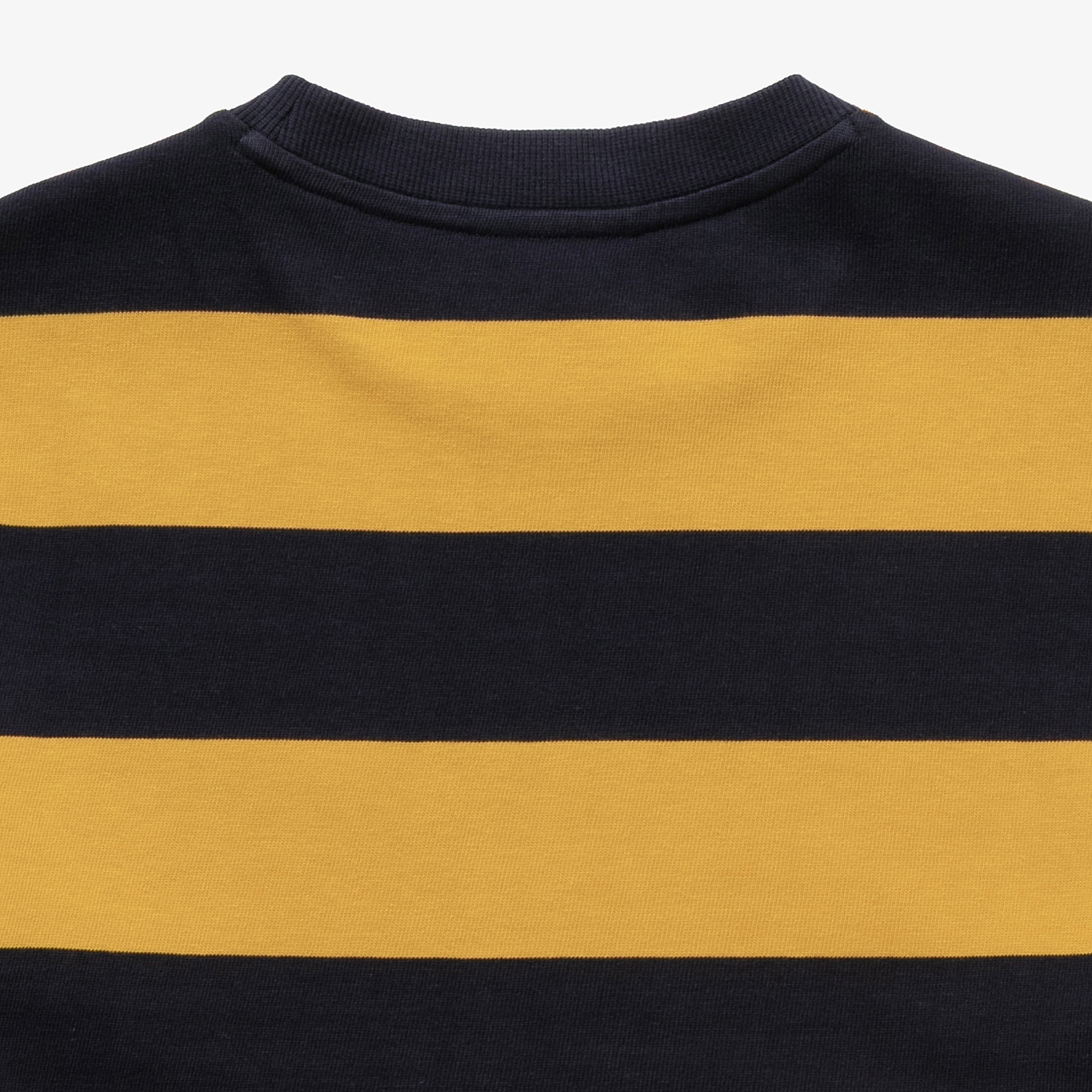 テクスチャーロゴ ボーダーロングスリーブTシャツ