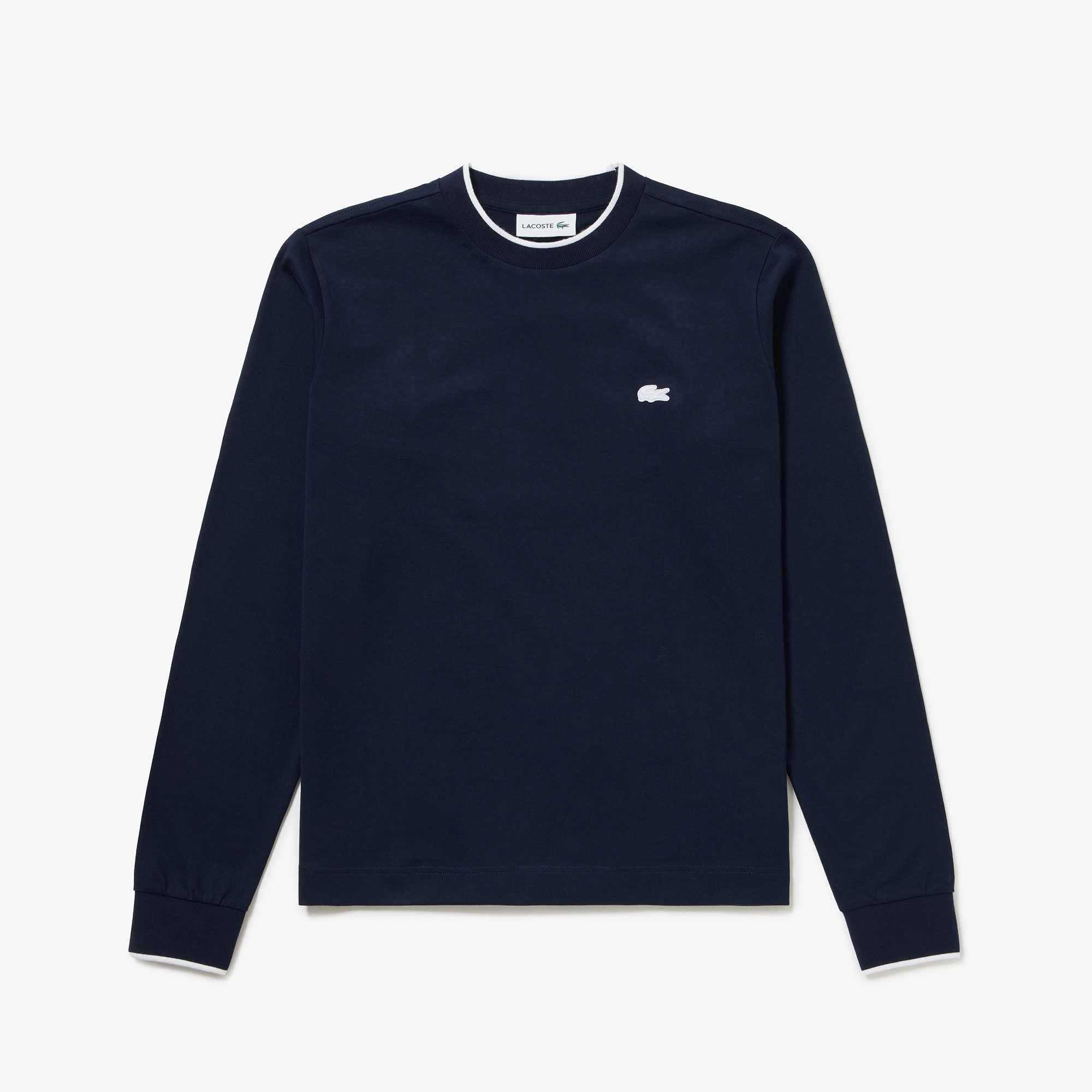 【オンライン限定】配色ラインリブ ロングスリーブ ロングTシャツ