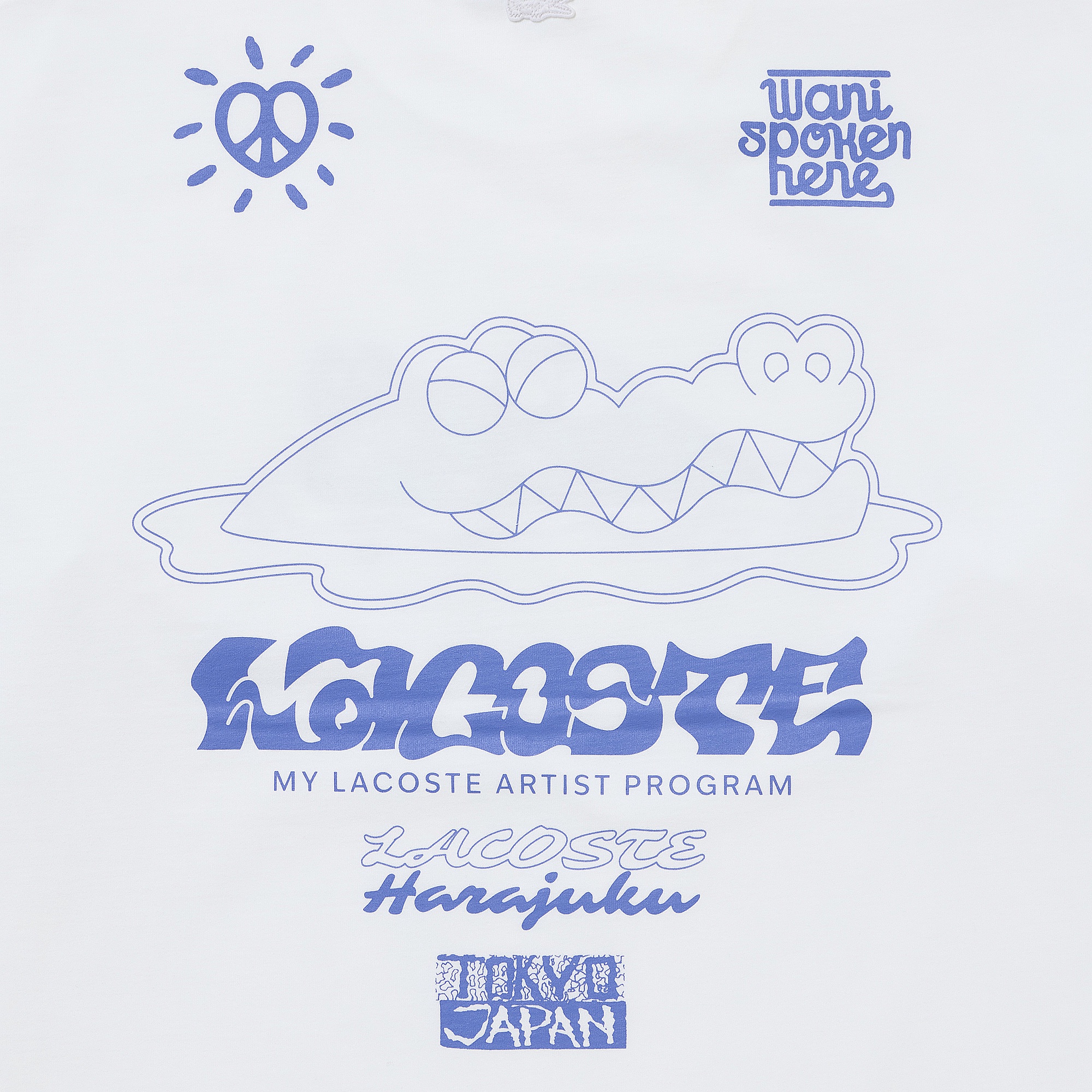 『My Lacoste Artist Program』 Vol.11 SAND NAOKIデザインTシャツ（WANI on LOGO）