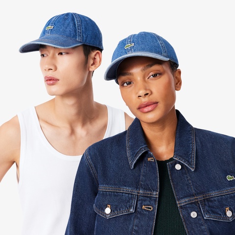ウォッシュドデニムワンポイントキャップ RK6362 - ラコステ（LACOSTE