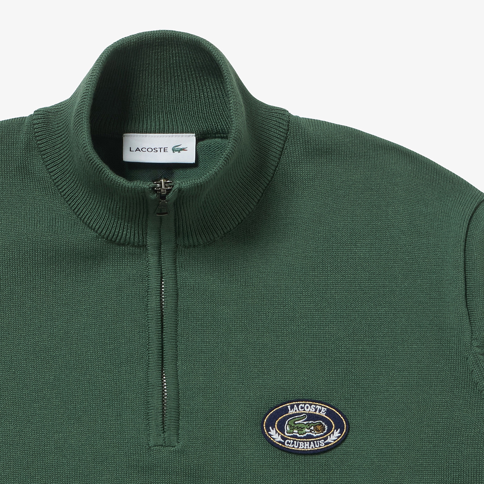 LACOSTE x CLUBHAUS ハーフジップセーター