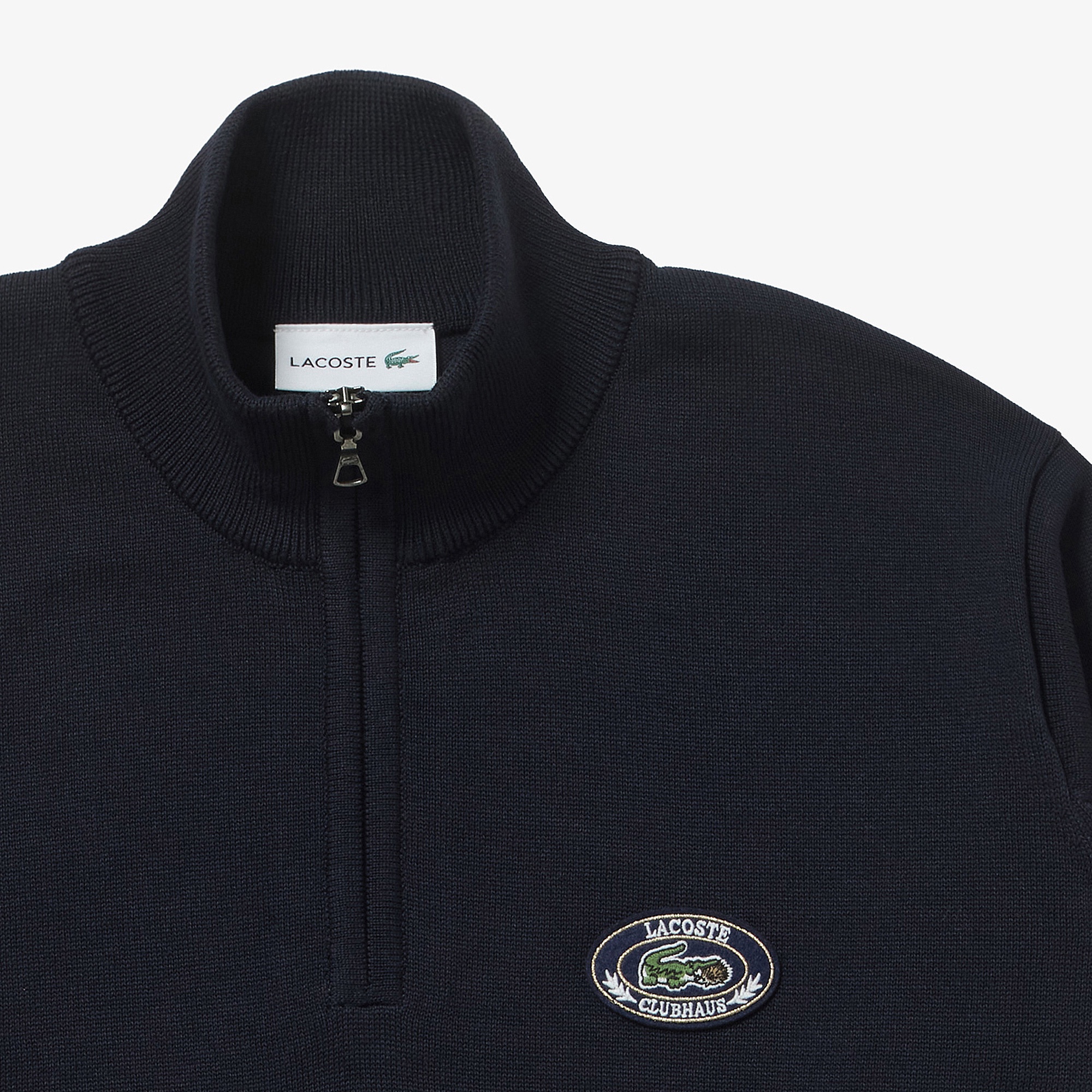 LACOSTE x CLUBHAUS ハーフジップセーター