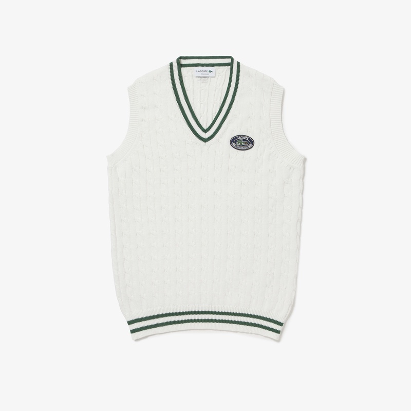 【CLUBHAUS クラブハウス レイヤード風 ニットポロ ベスト M ゴルフ LACOSTE x CLUBHAUS ニットベスト AH033J - ラコステ（LACOSTE）公式