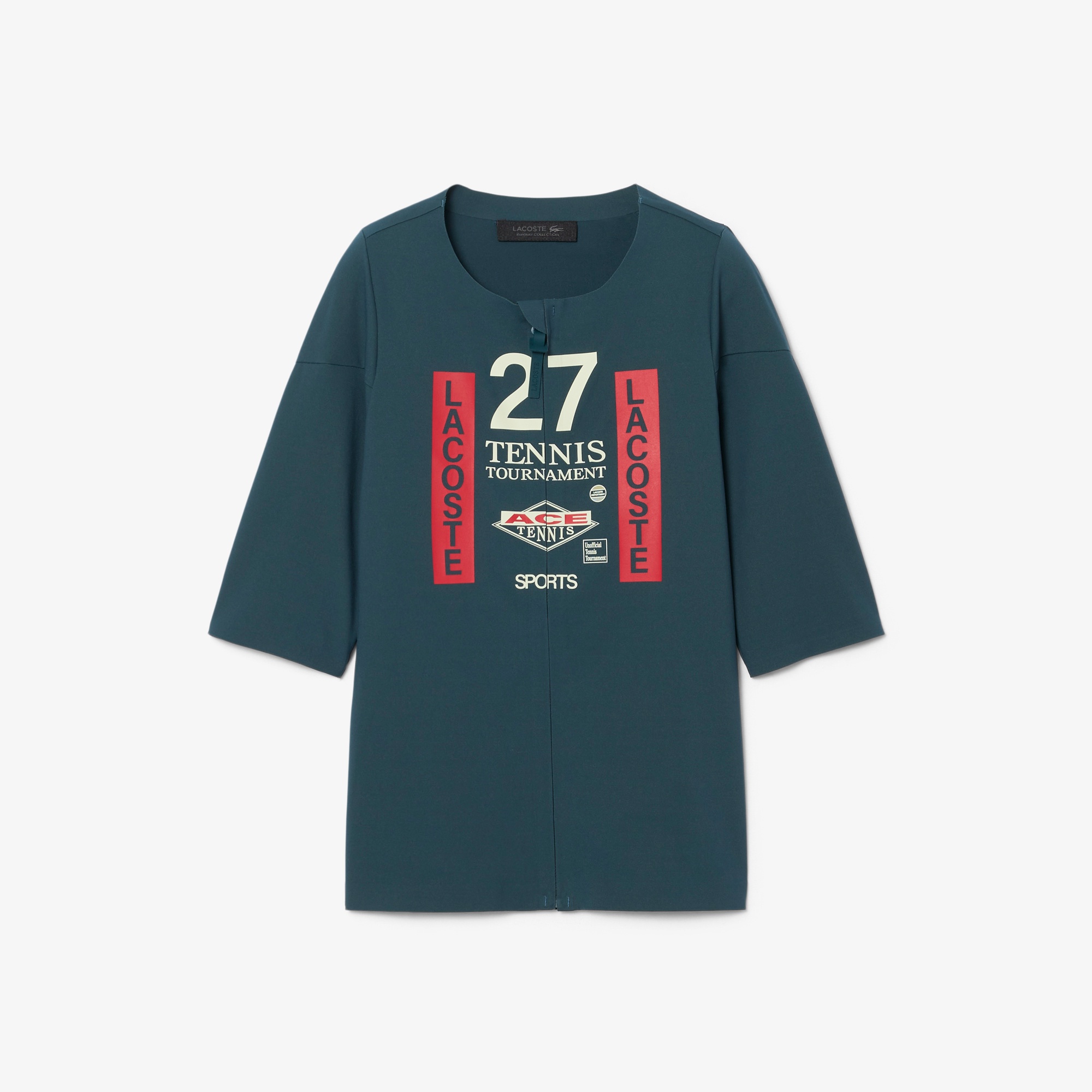 『FW26 Fashion Show』 ジップアップ プリント ストレッチTシャツ