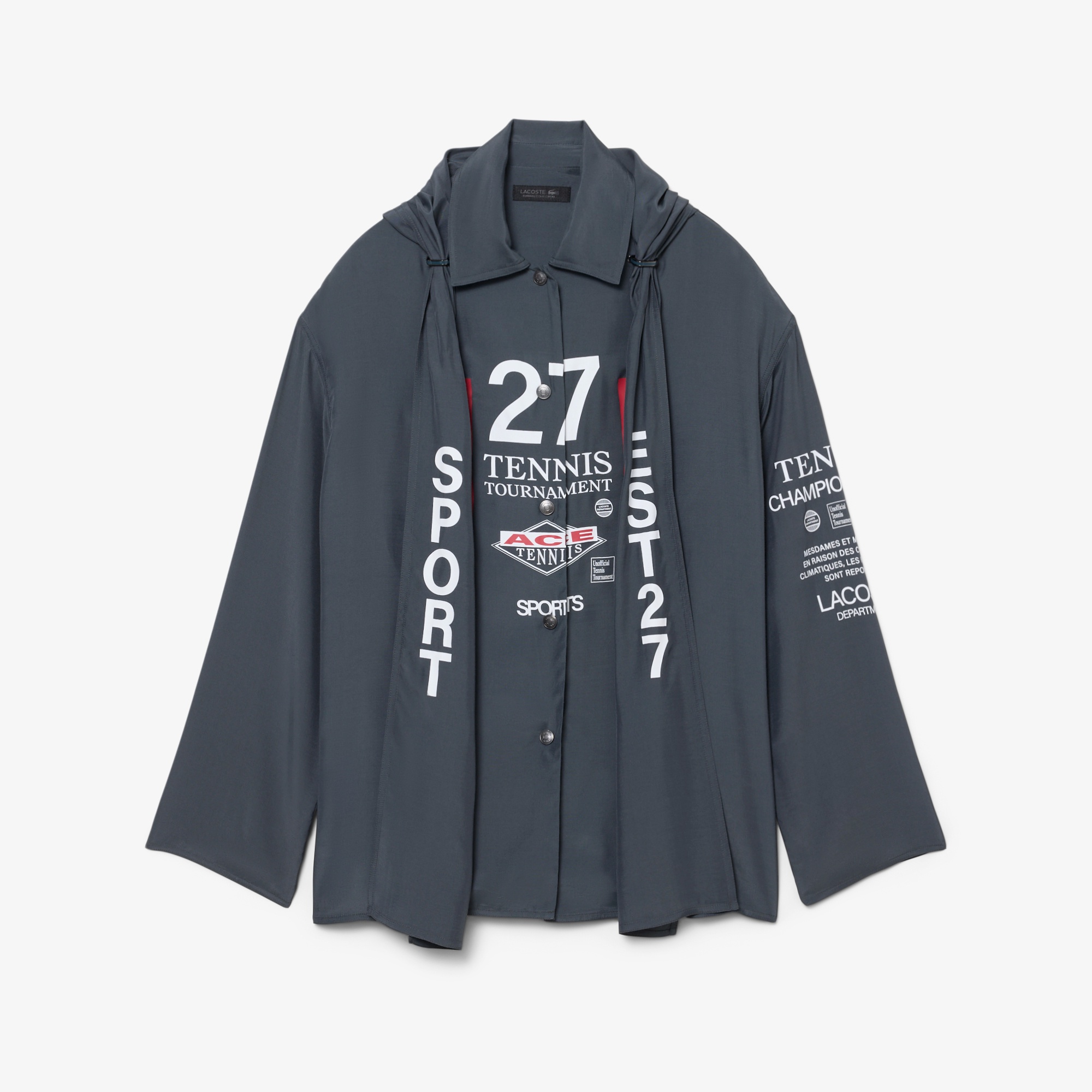 『FW26 Fashion Show』 オーバーサイズ フーデッドプリントシャツ