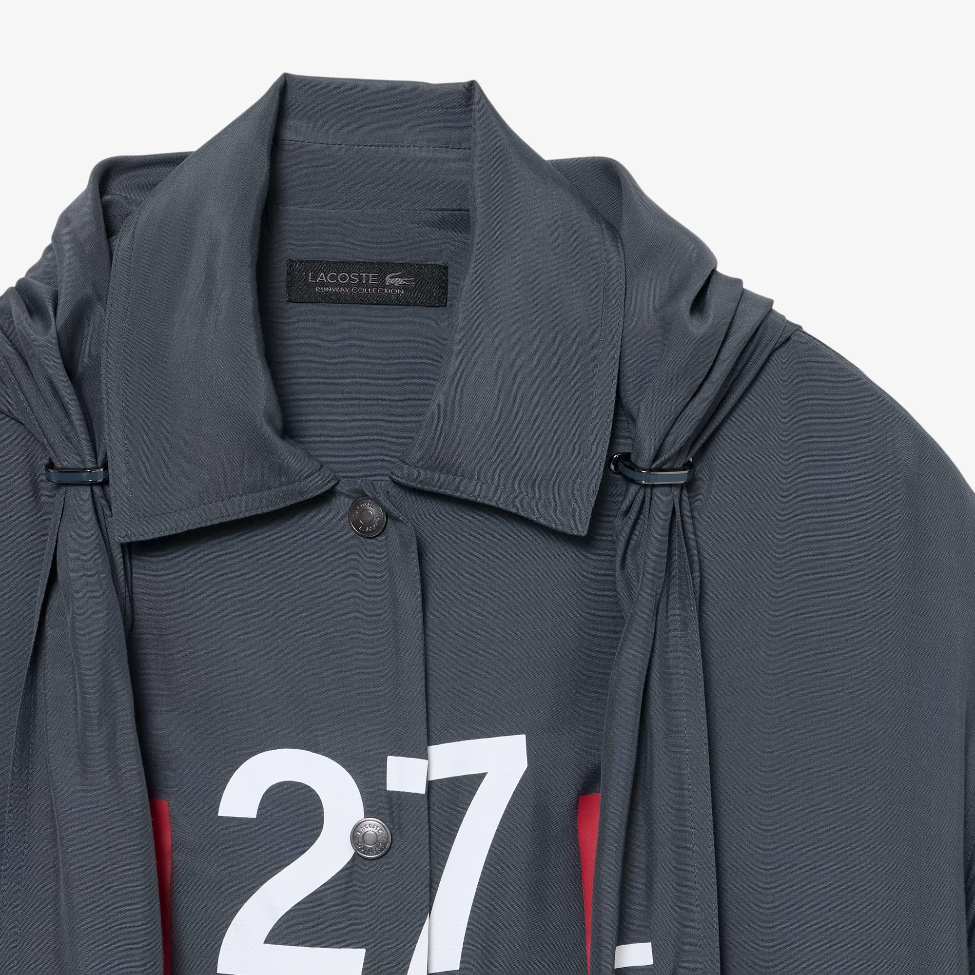 『FW26 Fashion Show』 オーバーサイズ フーデッドプリントシャツ