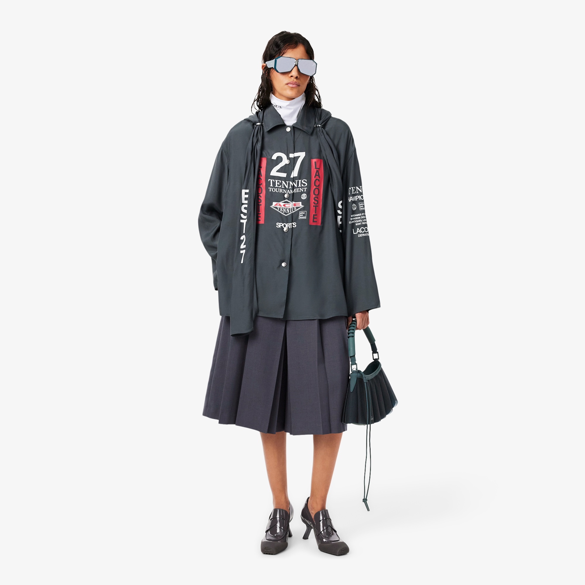 『FW26 Fashion Show』 オーバーサイズ フーデッドプリントシャツ
