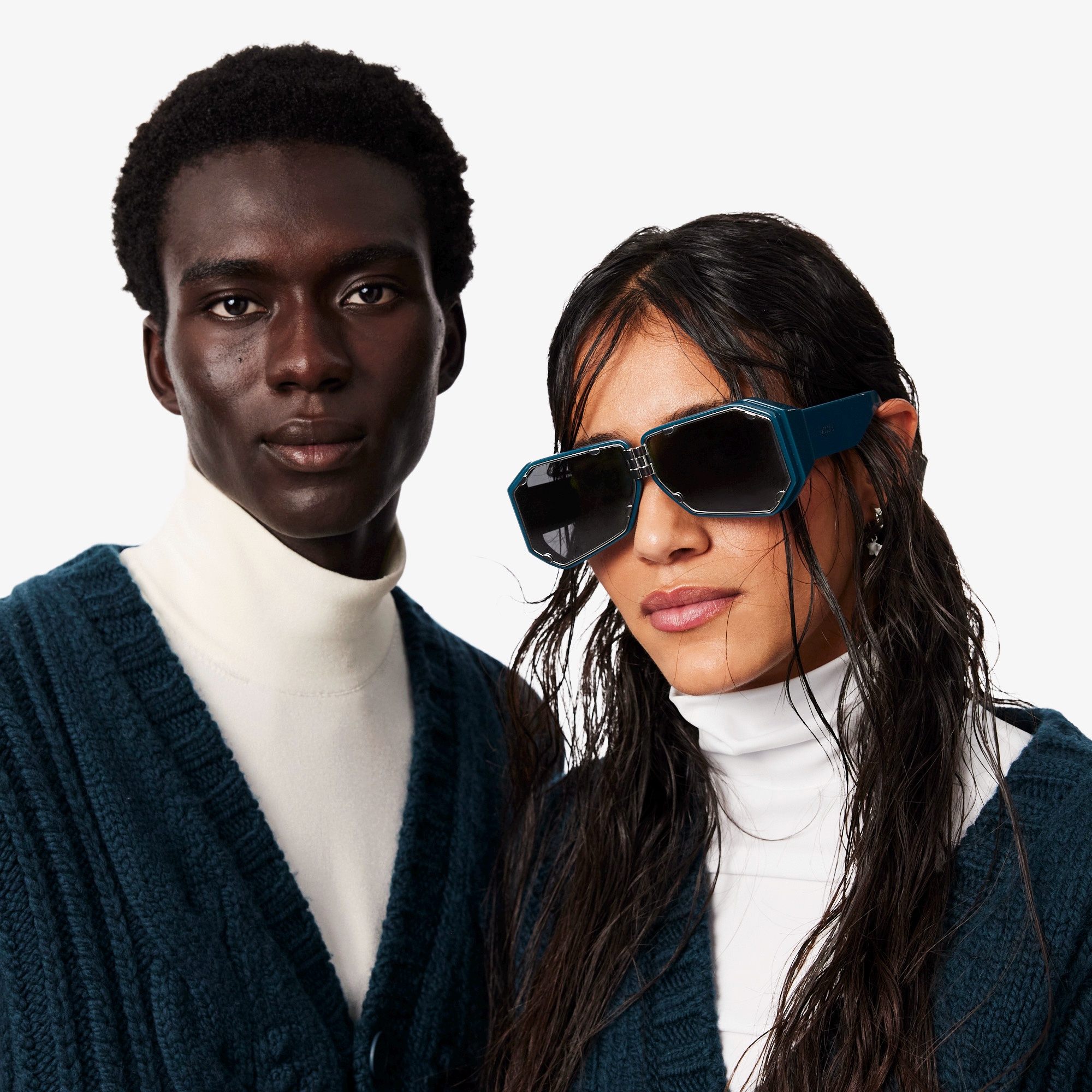 『FW26 Fashion Show』 テクスチャードストライプウールカーディガン