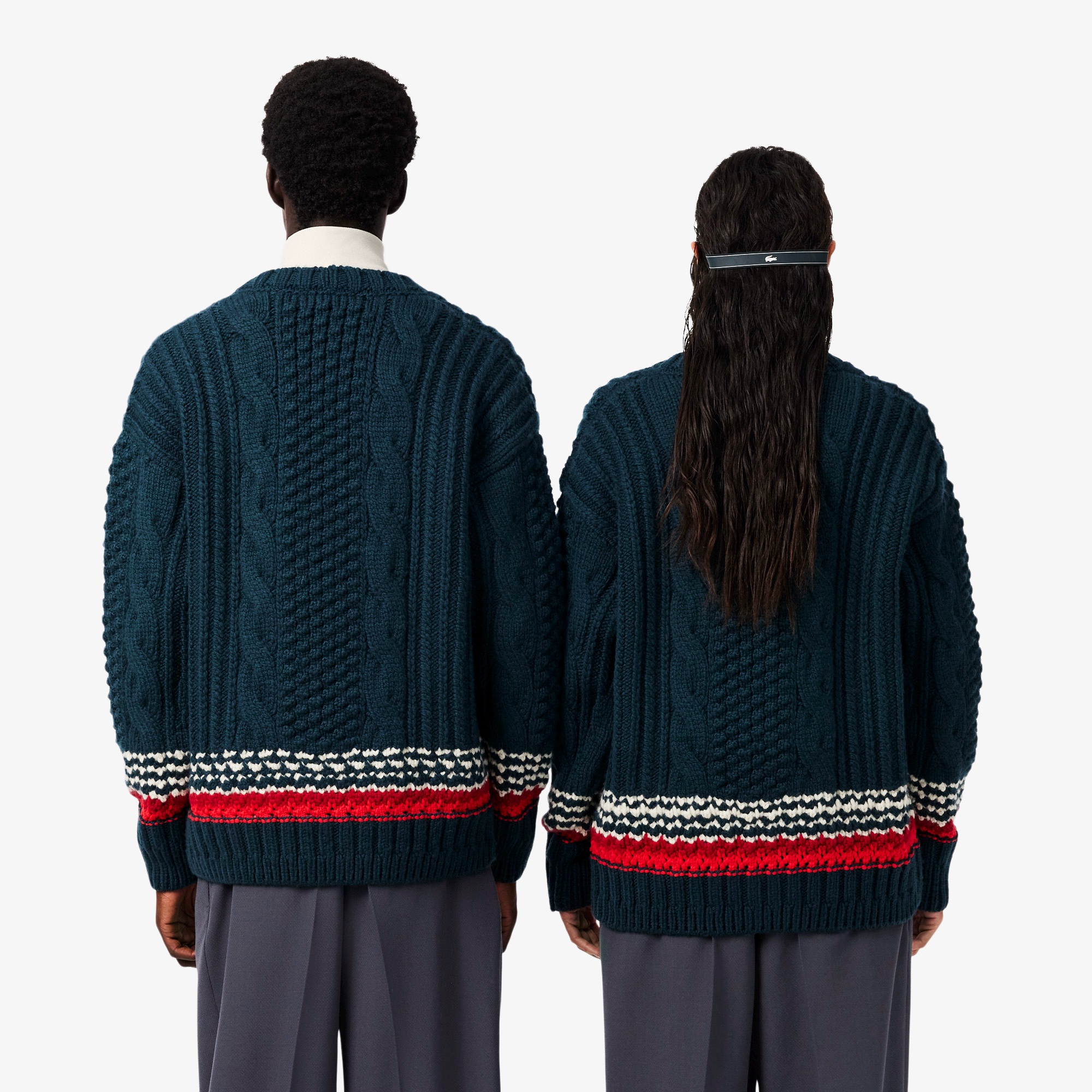 『FW26 Fashion Show』 テクスチャードストライプウールカーディガン