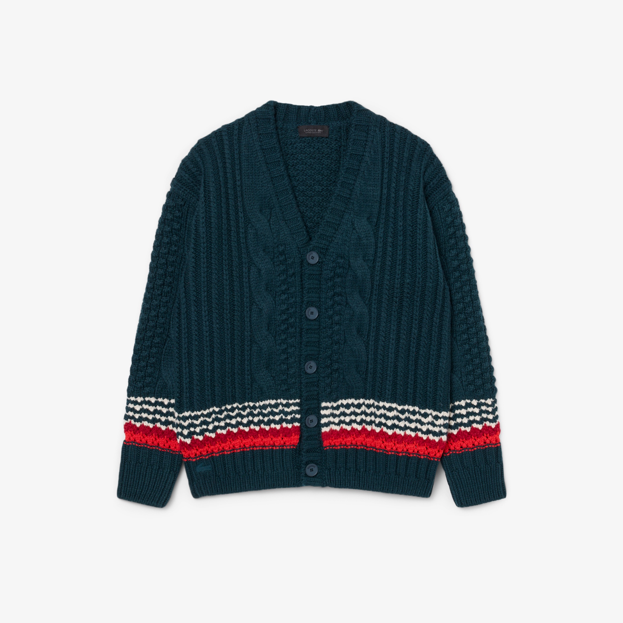 『FW26 Fashion Show』 テクスチャードストライプウールカーディガン