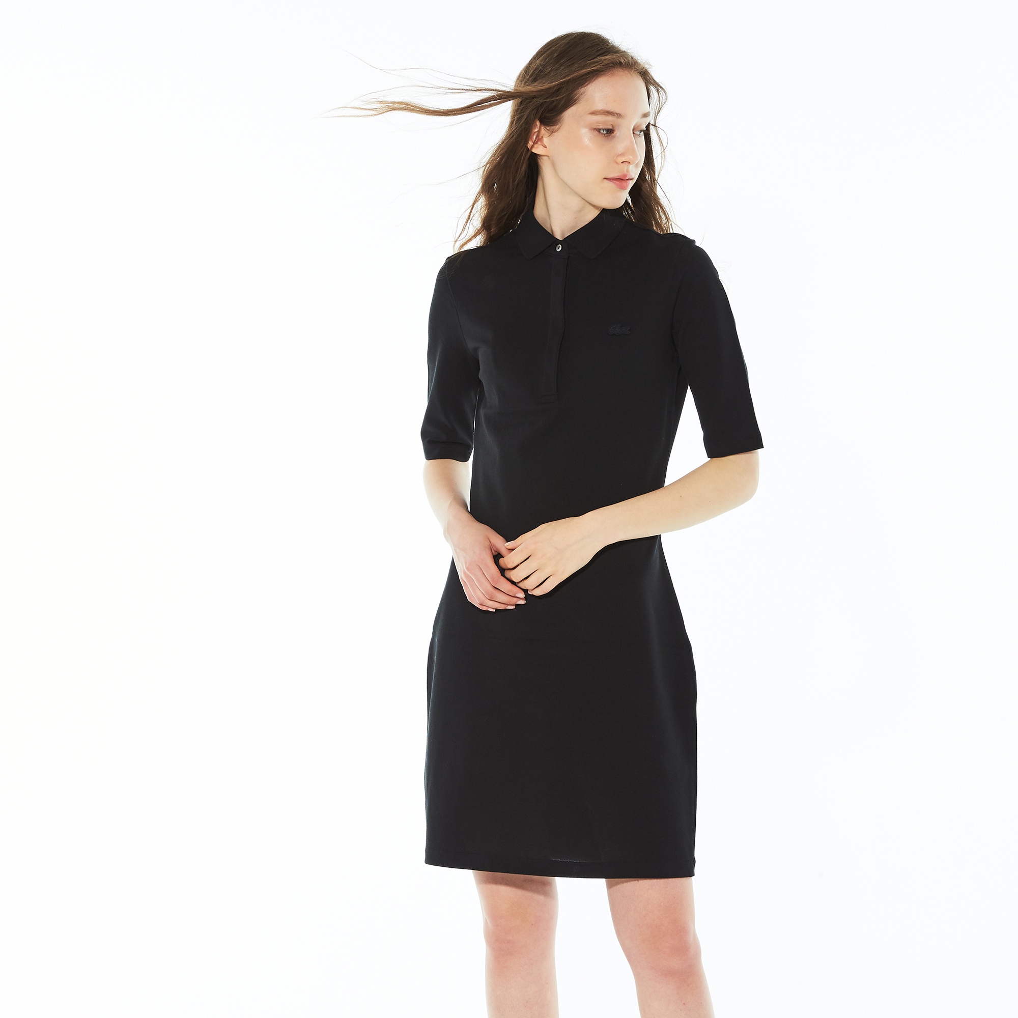 スリムフィットポロシャツドレス 5分袖 Ef3055l ラコステ Lacoste 公式オンラインショップ