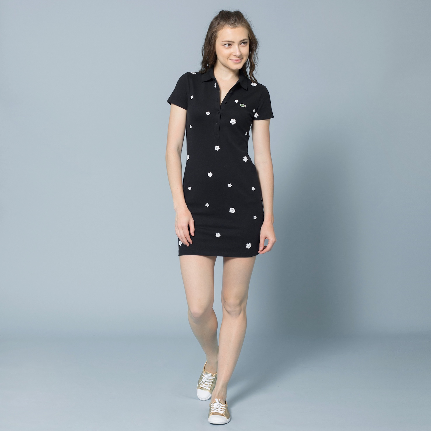 デイジープリント半袖ポロシャツドレス Ef3136 ラコステ Lacoste 公式オンラインショップ