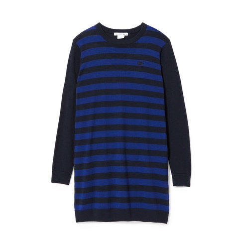 バイカラー マリンボーダー ワンピース 長袖 Ef3435 ラコステ Lacoste 公式オンラインショップ