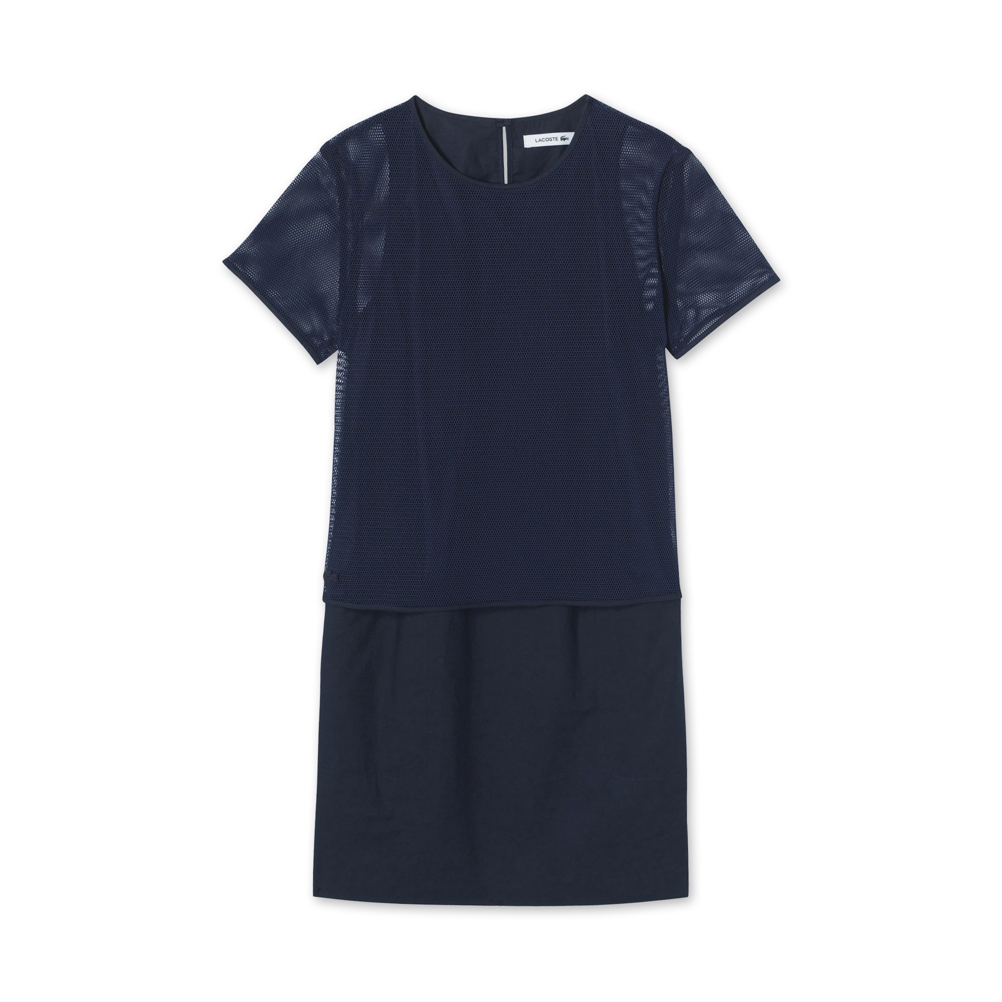 メール便全国送料無料 ラコステ Lacoste レディース コットンジャージクルーネックドレス ネイビー Ef1301l 423 半袖 ワンピース ミモレ丈 カジュアル お 新入荷 Www Servblu Com