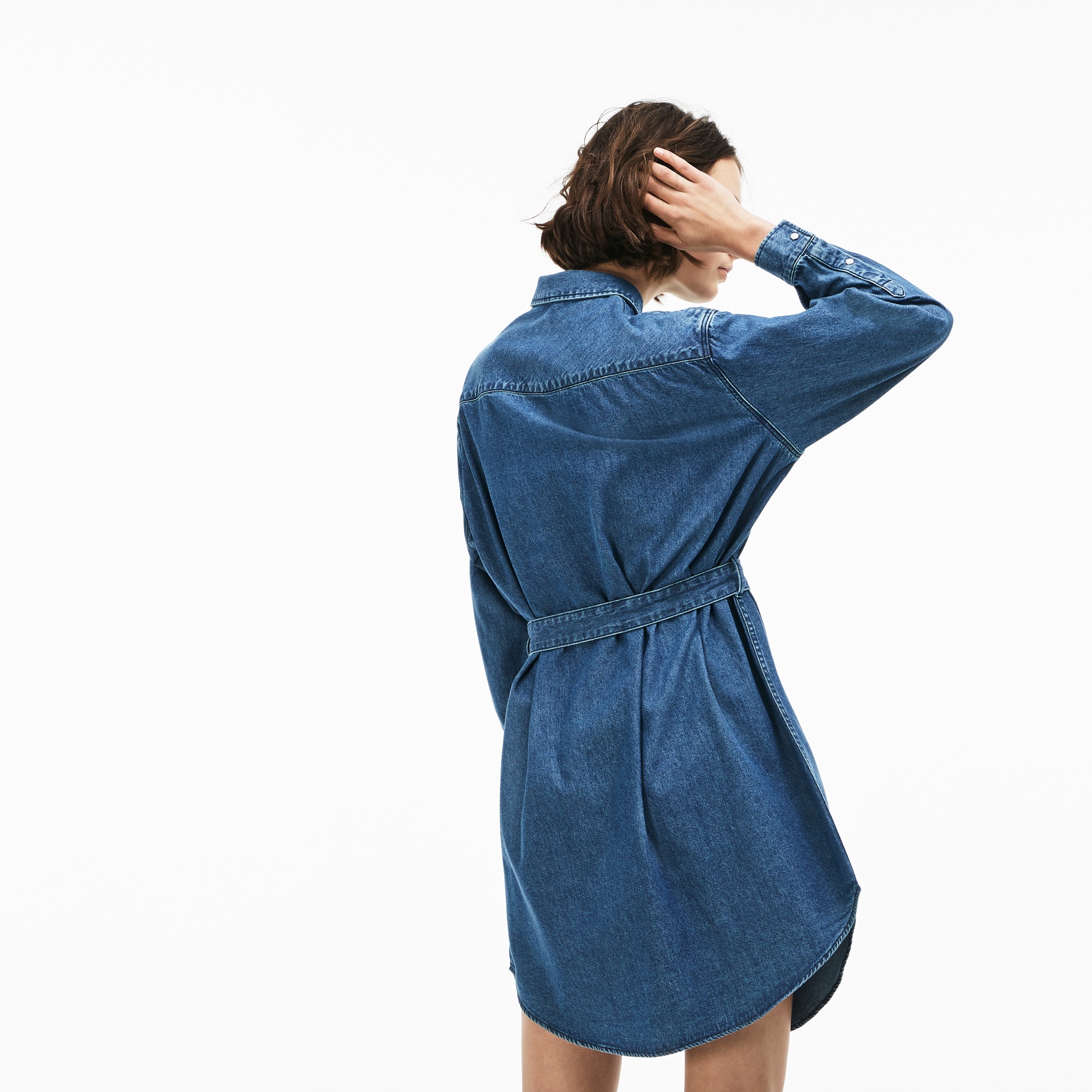 デニムウェスタンシャツワンピース Ef74l ラコステ Lacoste 公式オンラインショップ