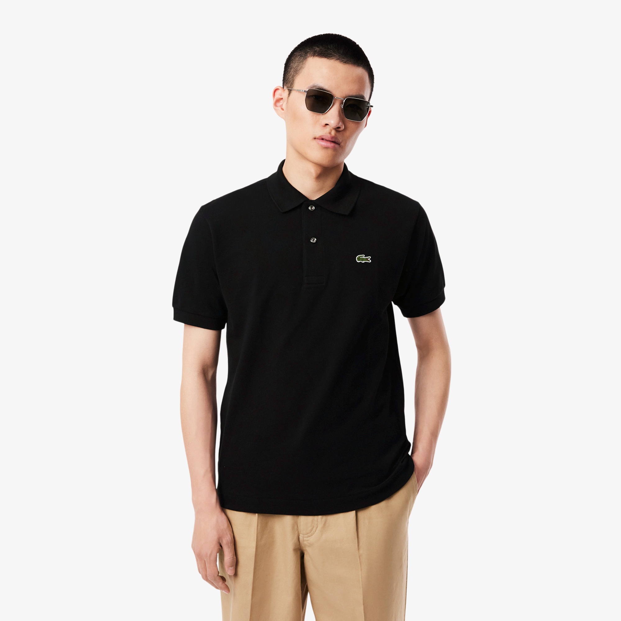 LACOSTE ブラウン ポロシャツクラシックフィット 新作XL タグあり ラコステ LACOSTE L.12.12ビンテージポロシャツ （ダーク