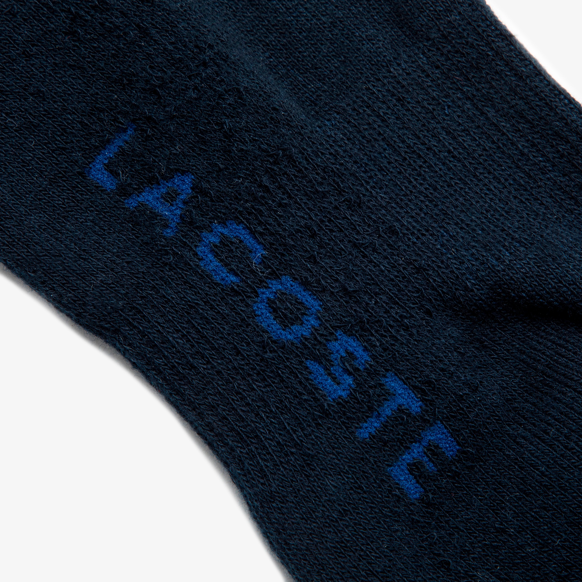 足底パイル ロゴ スニカー丈ソックス