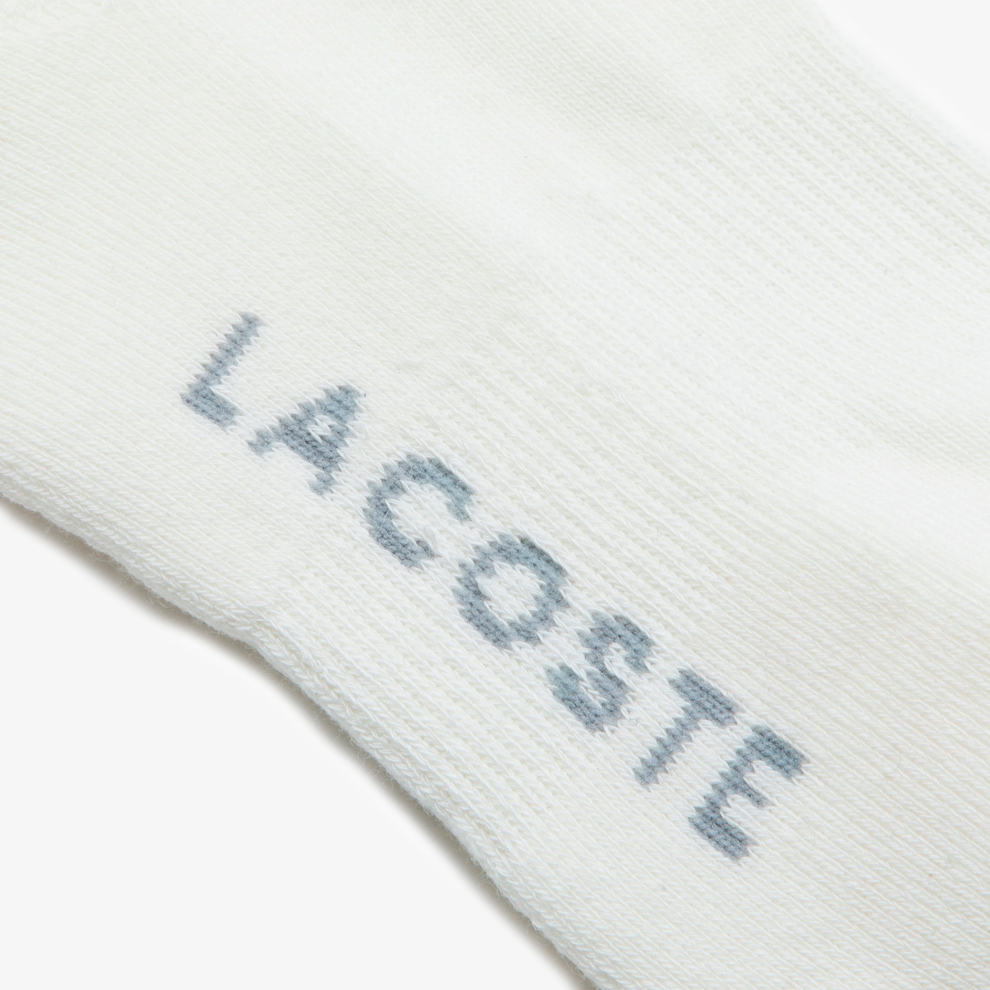 足底パイル ロゴ スニカー丈ソックス