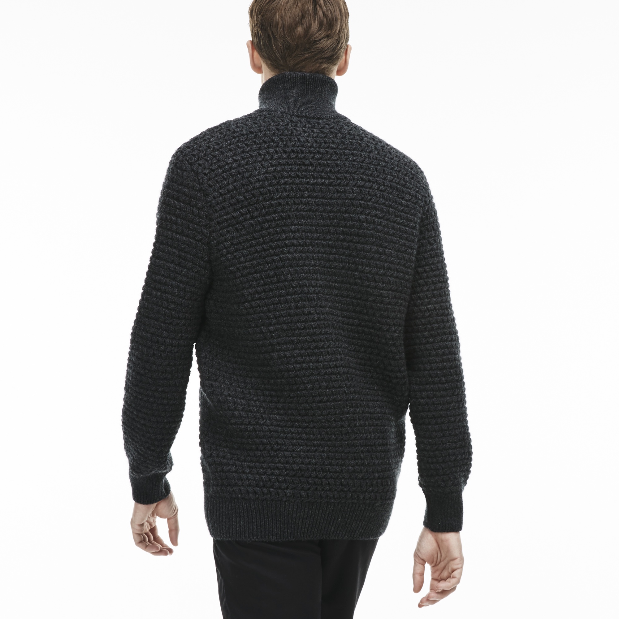 厚手 ウール ニットカーディガン AH9186 - ラコステ(LACOSTE)公式 厚手 ウール ニットカーディガン AH9186 - ラコステ(LACOSTE)公式