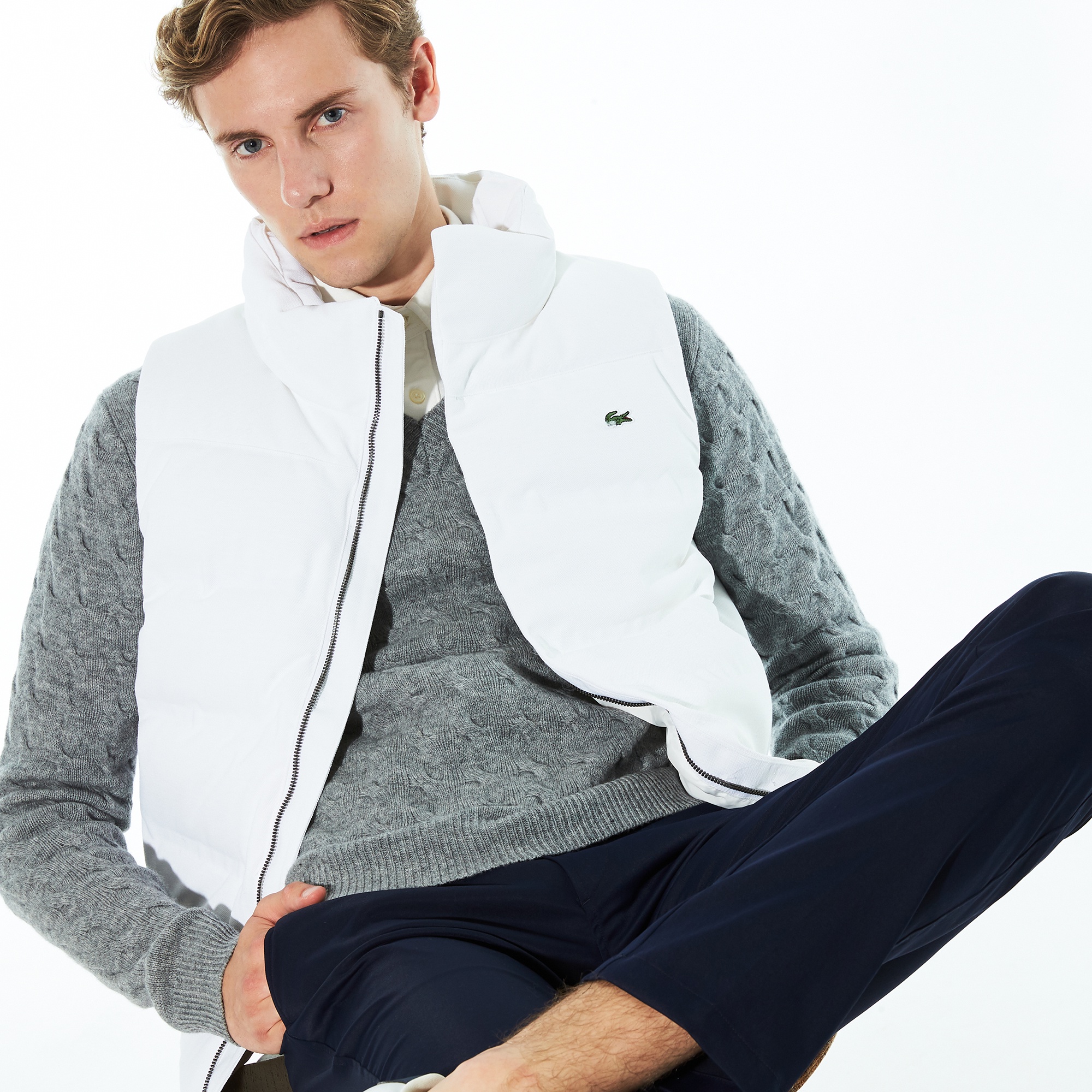 ピケダウンベスト Bh350el ラコステ Lacoste 公式オンラインショップ