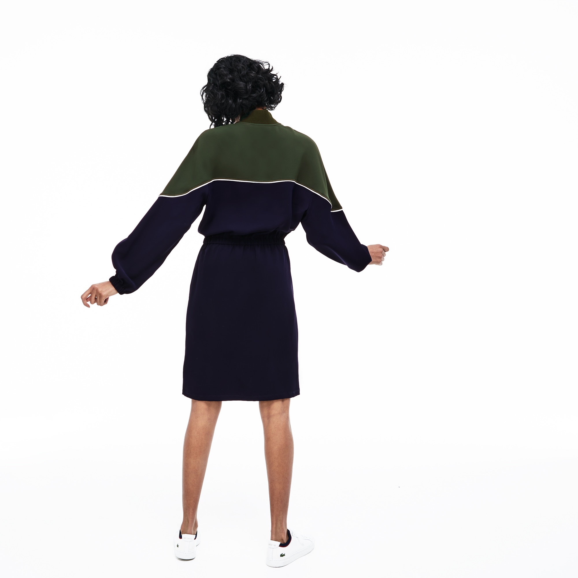 カラーブロッキングハーフジップワンピース Ef4349l ラコステ Lacoste 公式オンラインショップ