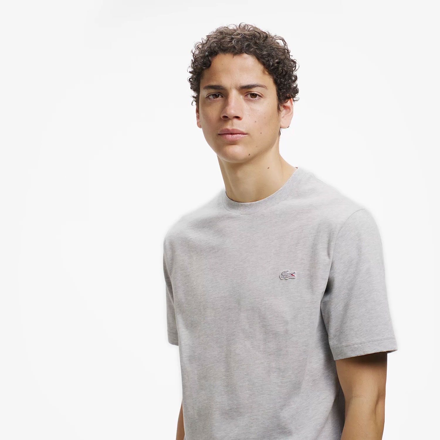 アウトラインクロッククルーネックTシャツ