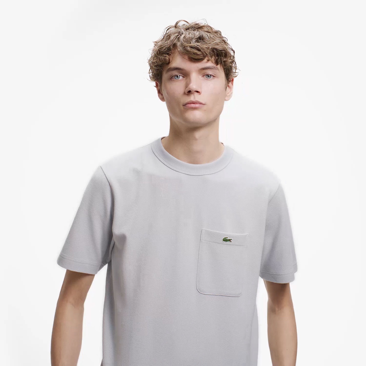 鹿の子地ポケット半袖Tシャツ