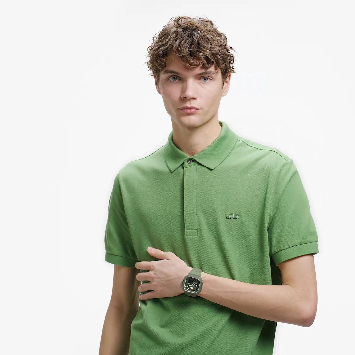 レギュラーフィット ストレッチ パリポロシャツ (半袖)