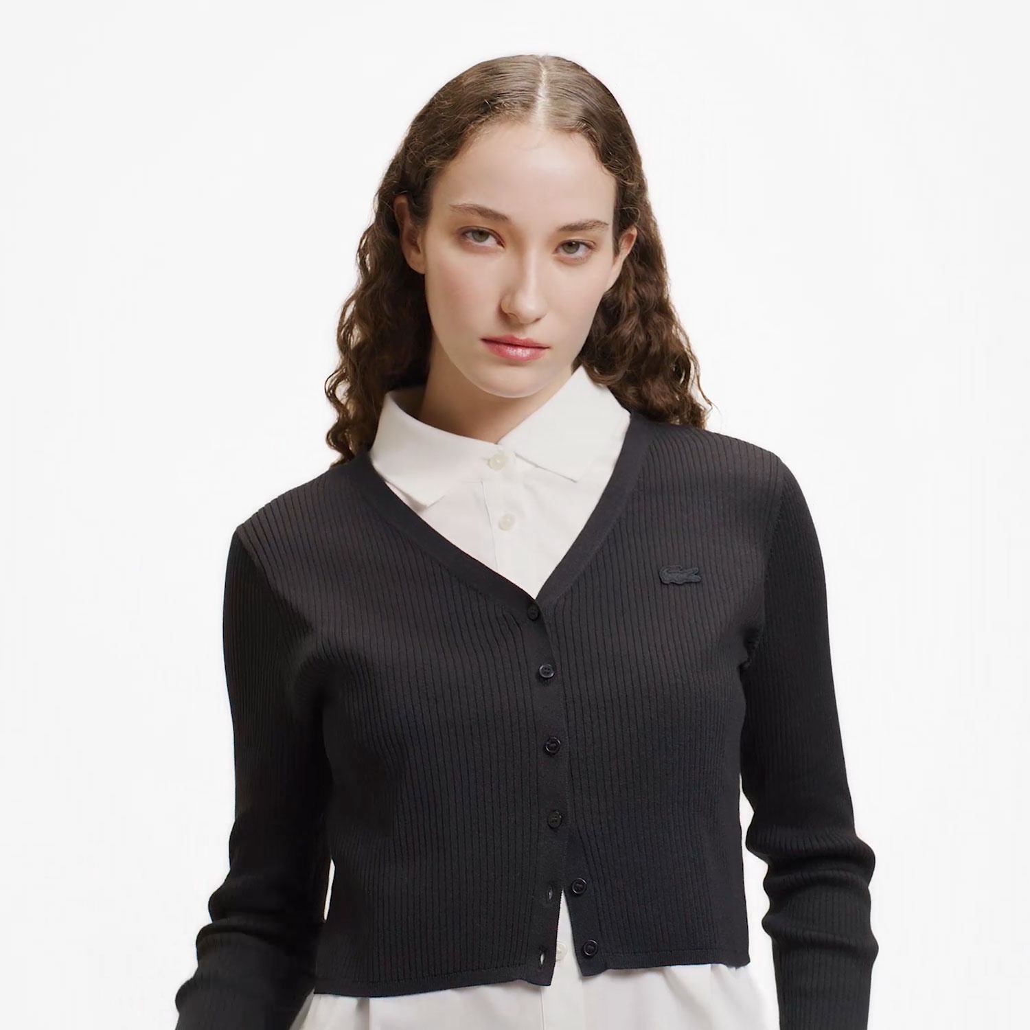 クールマックスリブニットカーディガン