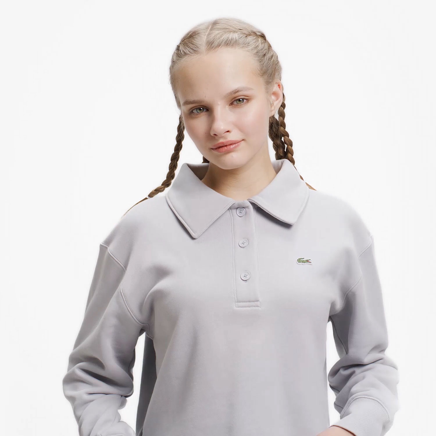 スウェットポロシャツ