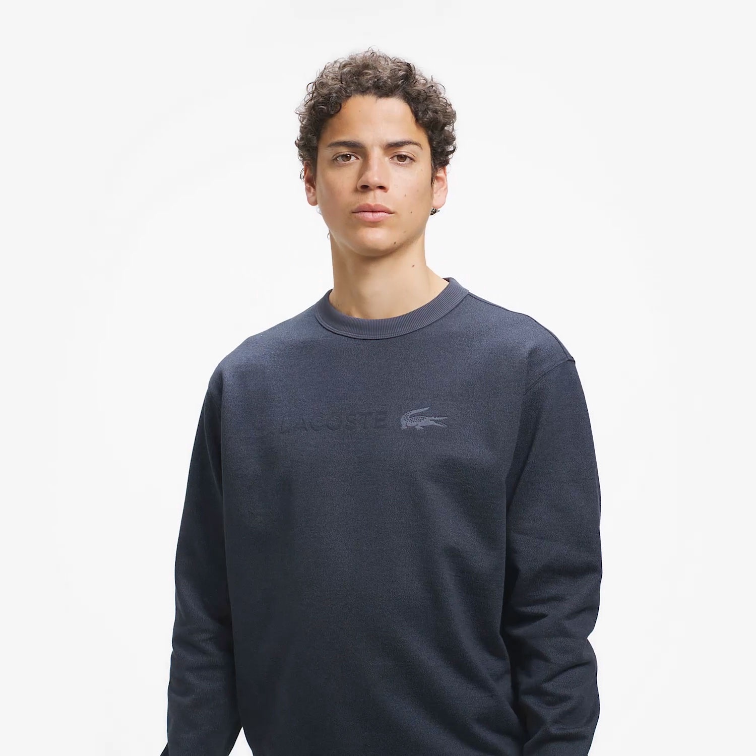 クルーネックヘザースウェット