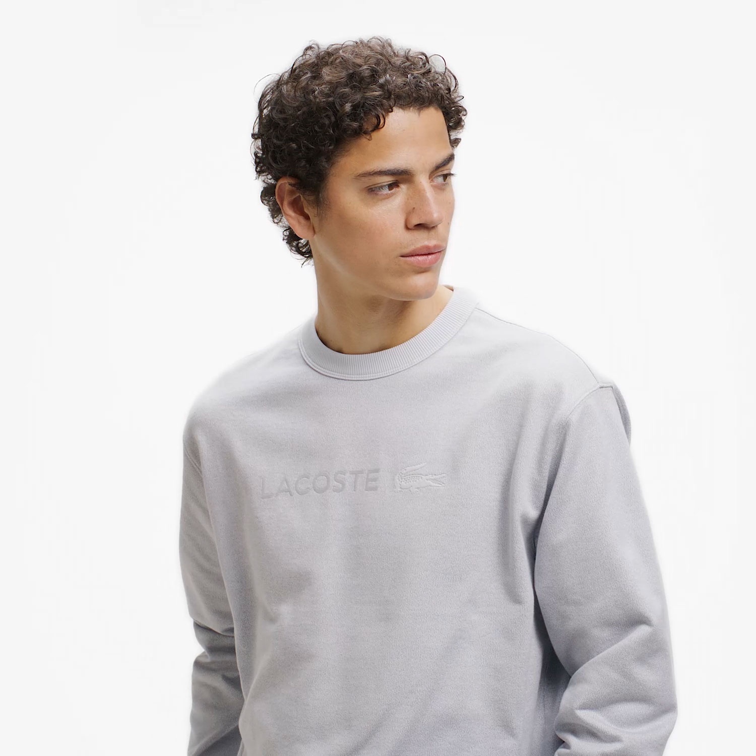 クルーネックヘザースウェット