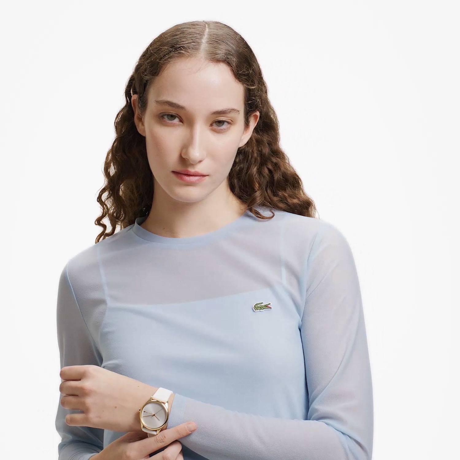 シアーレイヤードロングスリーブTシャツ