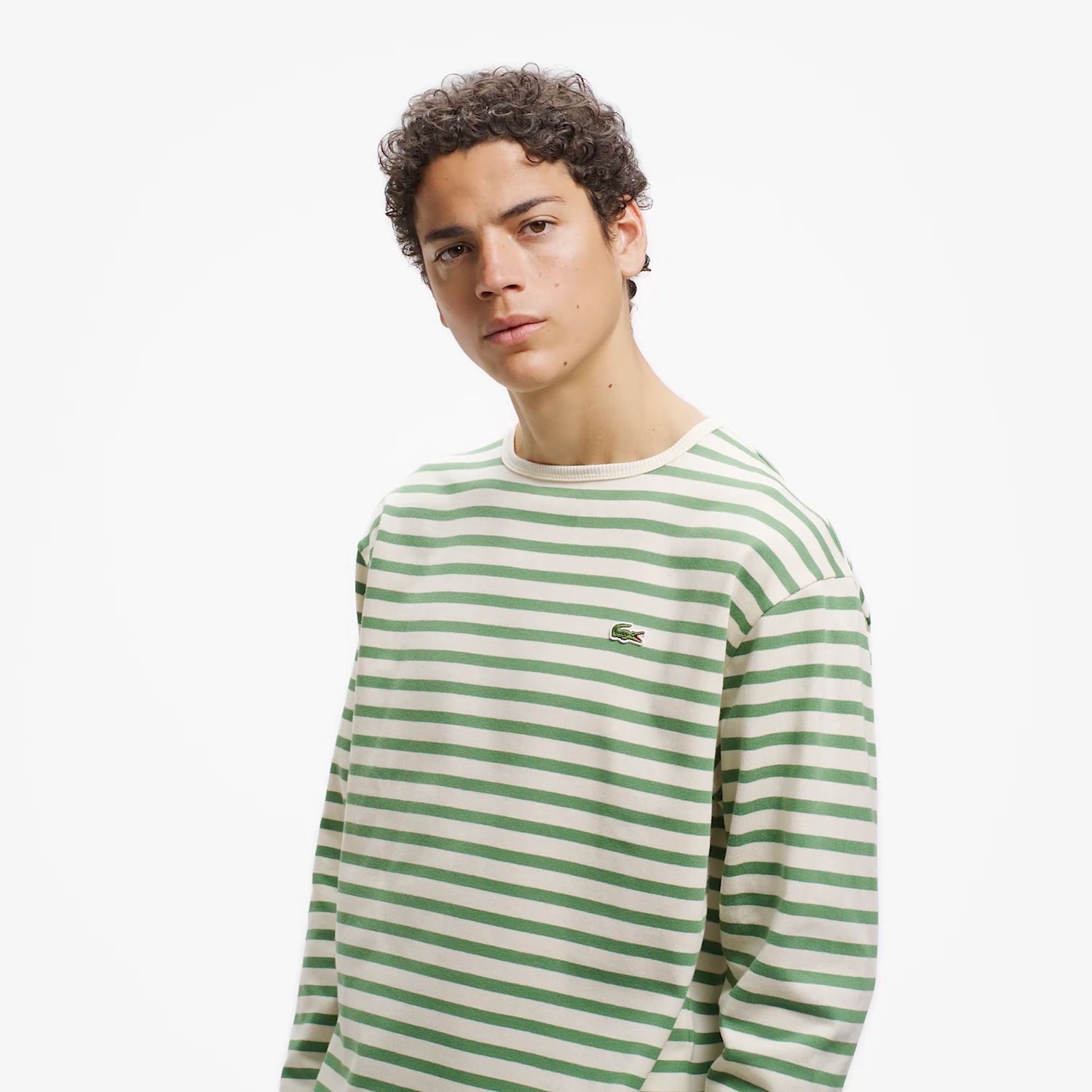 スクエアネックボーダーTシャツ